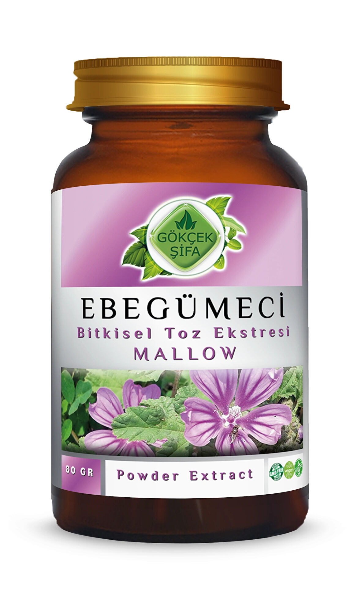 Ebegümeci Toz Ekstresi 80 Gr. Cam Kavanoz
