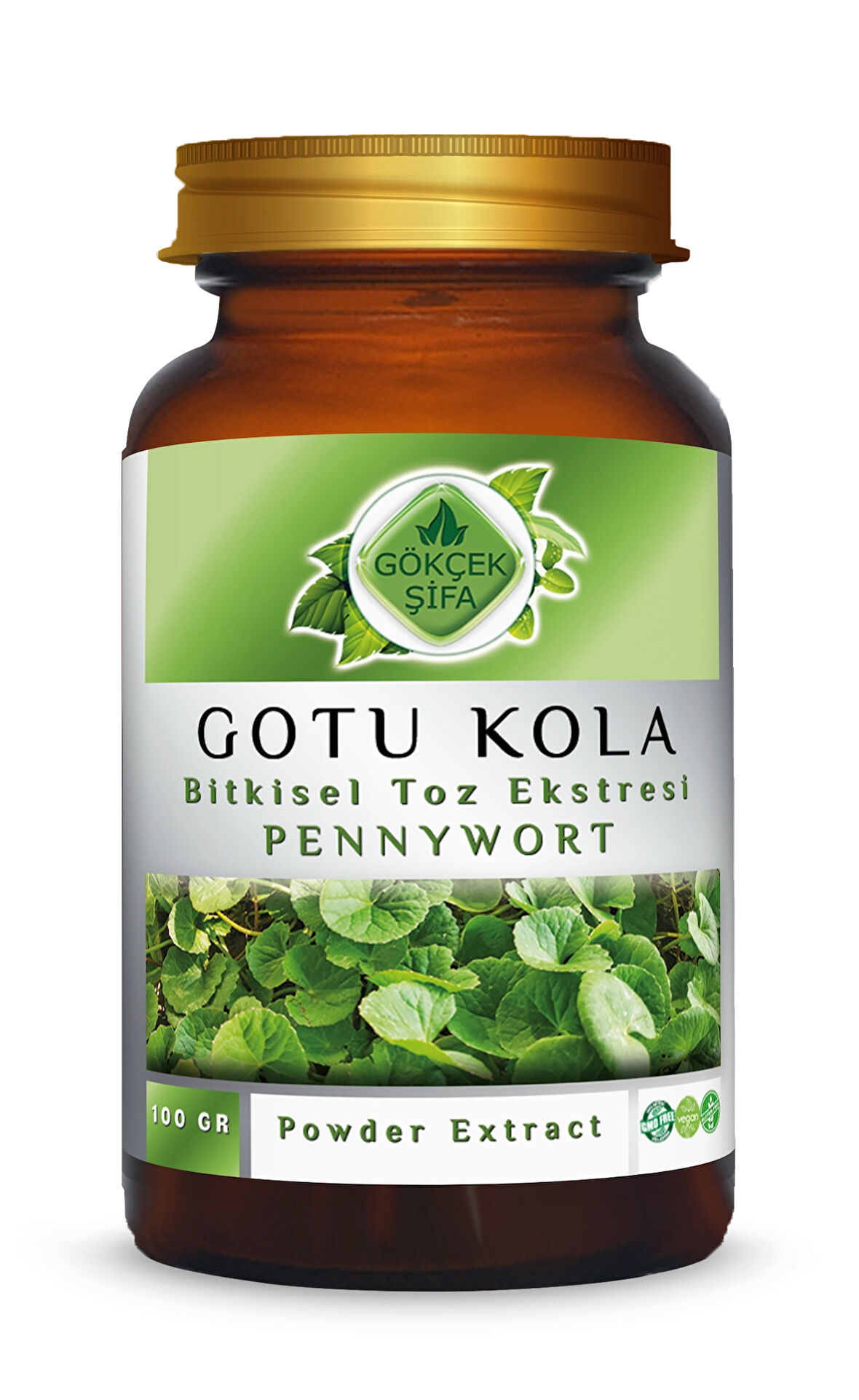 Gotu Kola (CENTELLA ASİÁTİCA) Toz Ekstresi 100 Gr. Cam Kavanoz