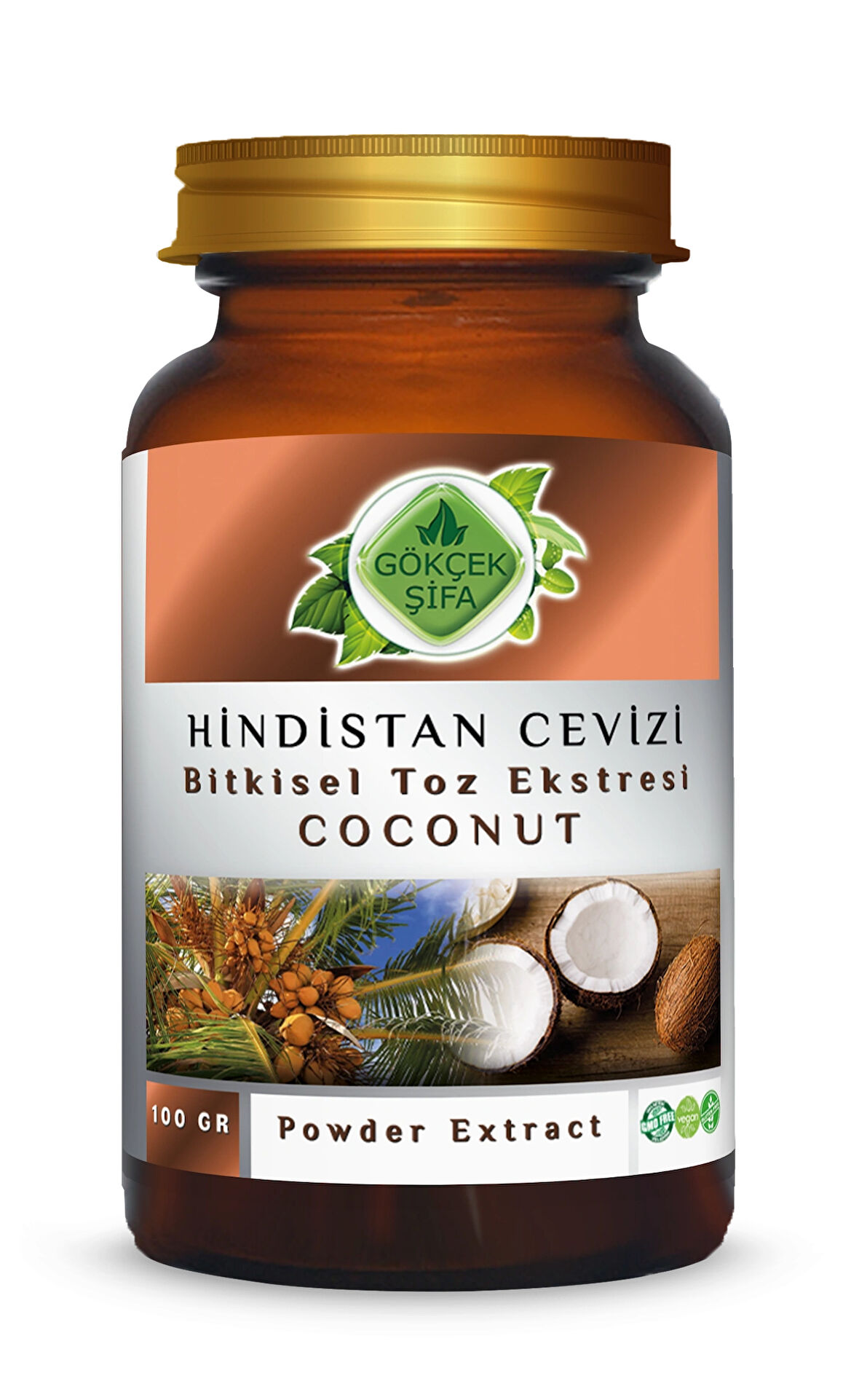 Hindistan Cevizi Toz Ekstresi 100 Gr. Cam Kavanoz