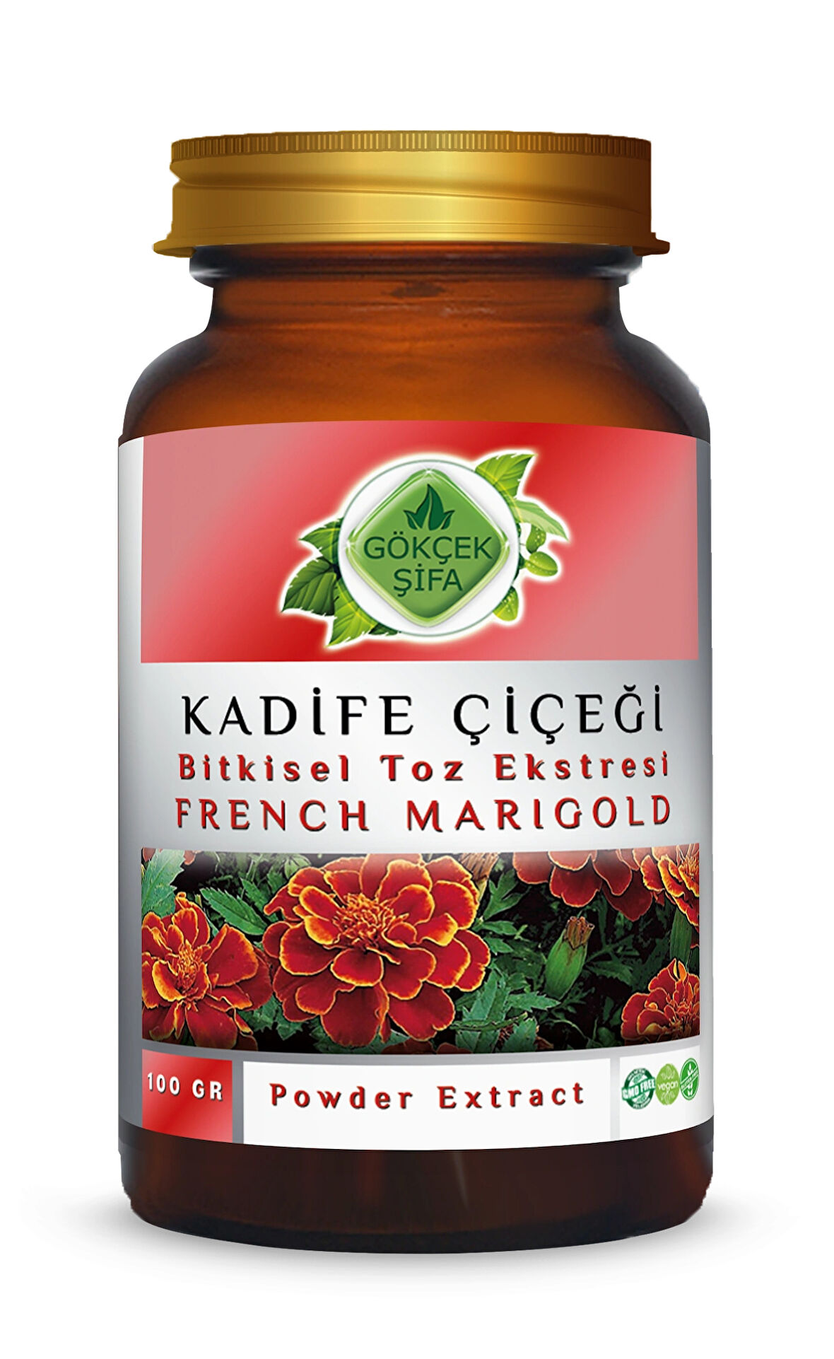Kadife Çiçeği Toz Ekstresi 100 Gr. Cam Kavanoz