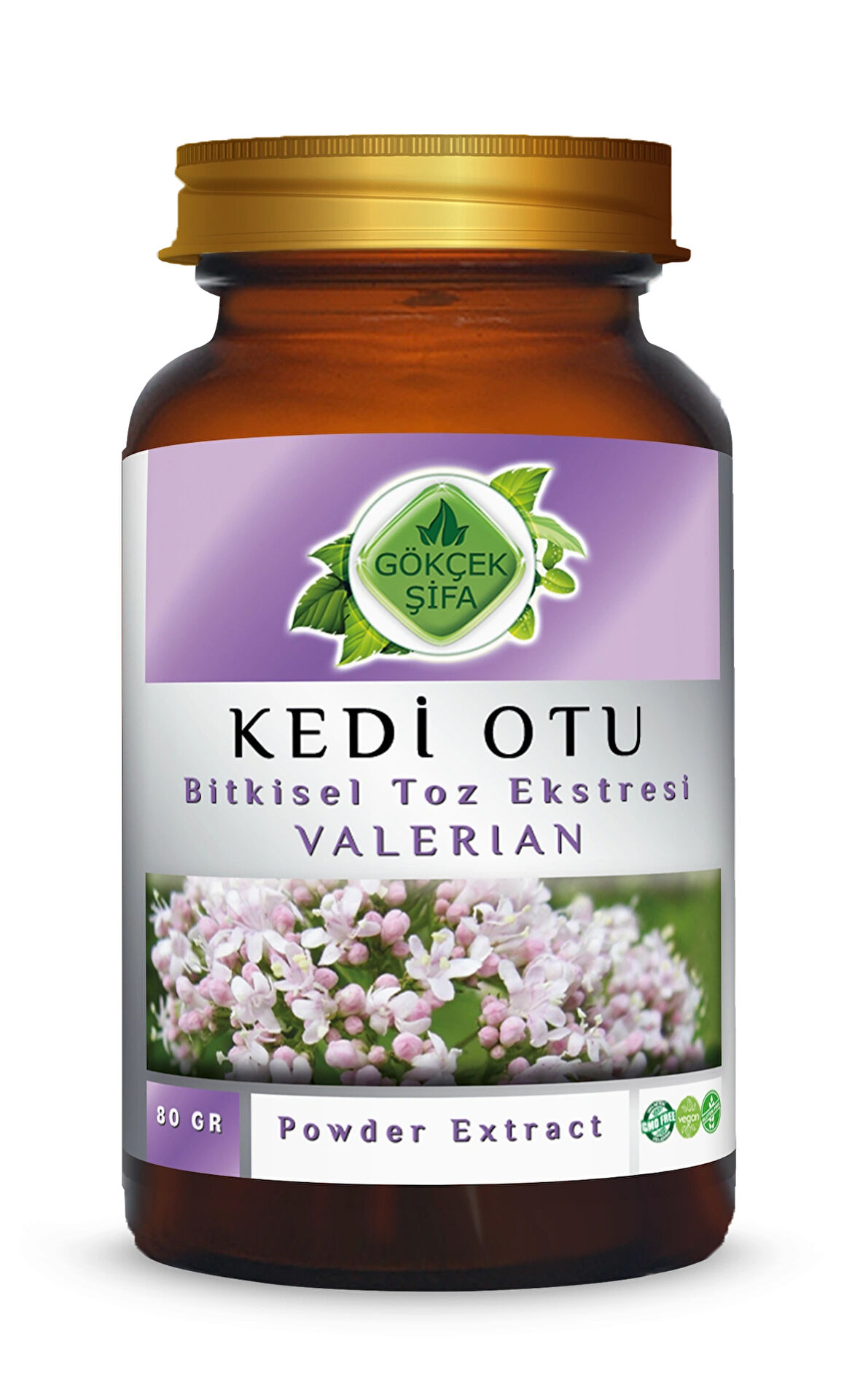 Kedi Otu Toz Ekstresi 80 Gr. Cam Kavanoz