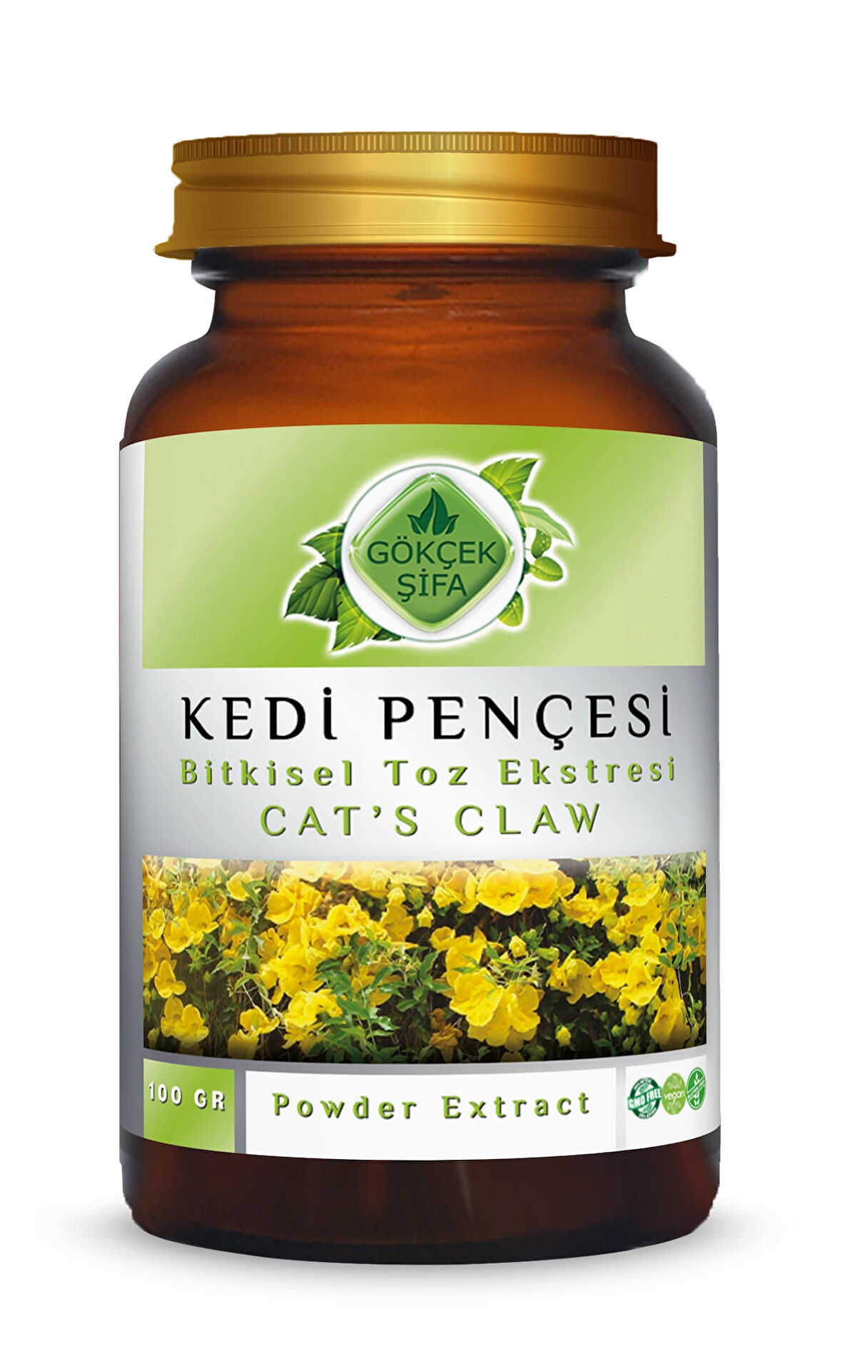 Kedi Pençesi Toz Ekstresi 100 Gr. Cam Kavanoz