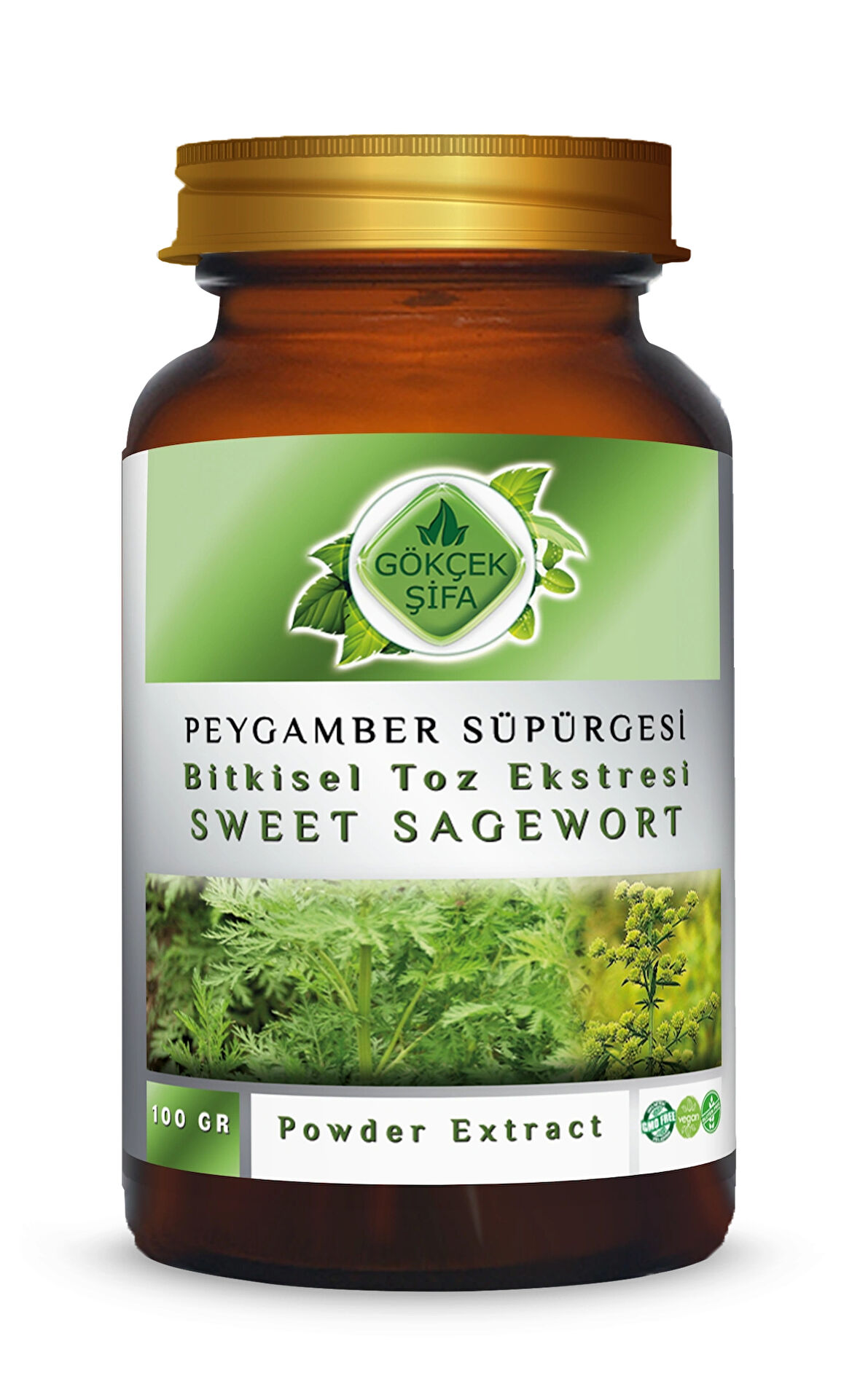 Peygamber Süpürgesi Toz Ekstresi 100 Gr Cam Kavanoz