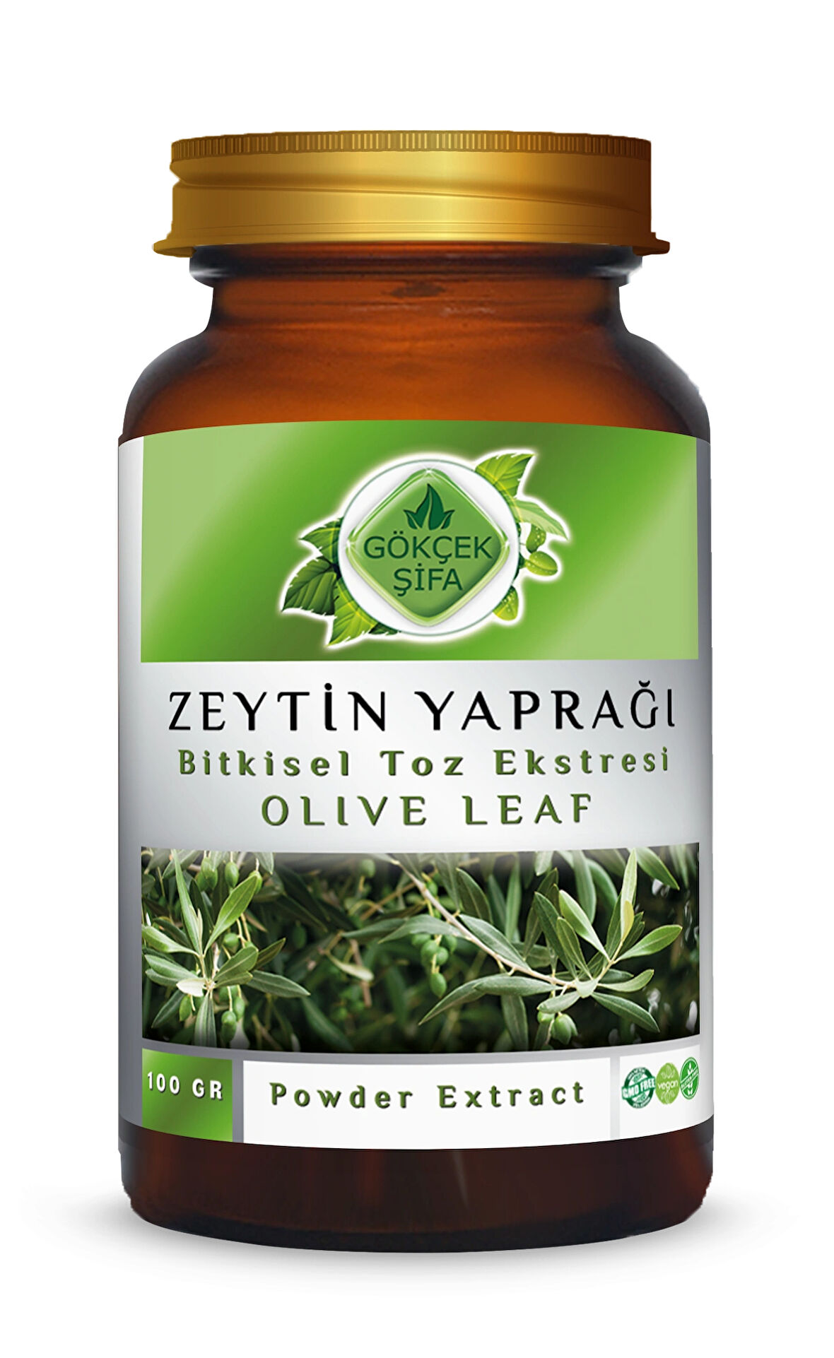 Zeytin Yaprağı Toz Ekstresi 100 Gr Cam Kavanoz