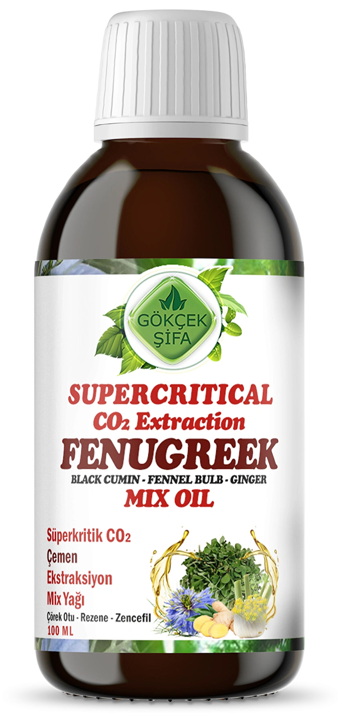 Çemen Süperkritik Mix Yağı 100 ml (FENUGREEK SUPERCRİTİCAL MİX OİL)