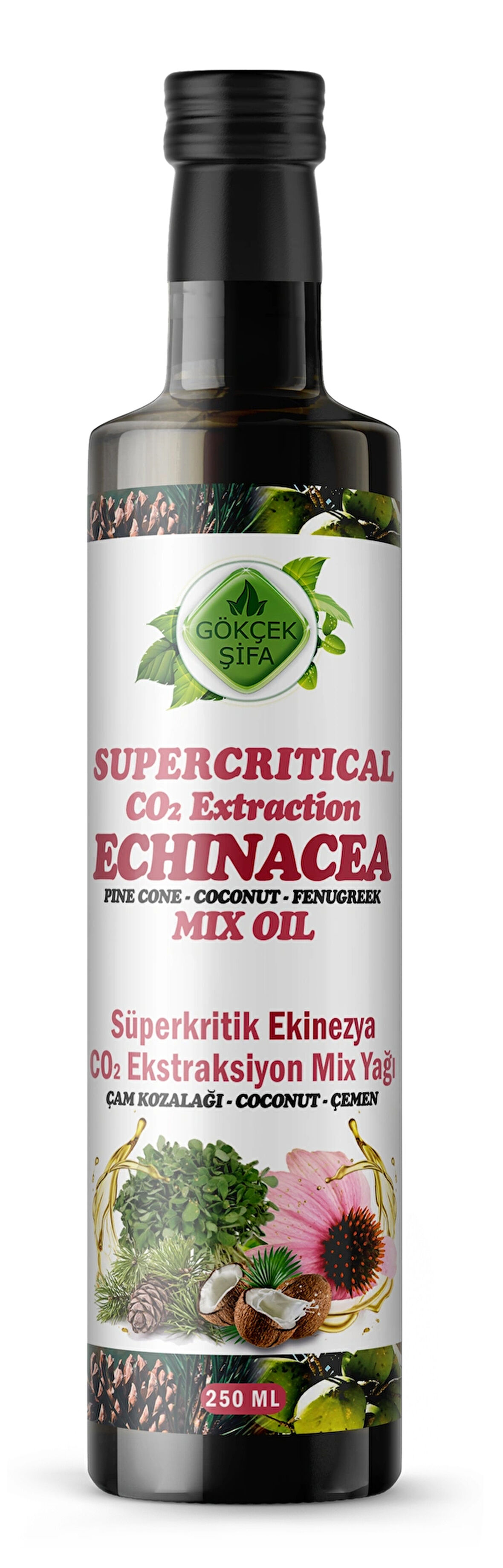 Ekinezya Süperkritik Mix Yağı 250 ml (ECHİNACEA SUPERCRİTİCAL MİX OİL)