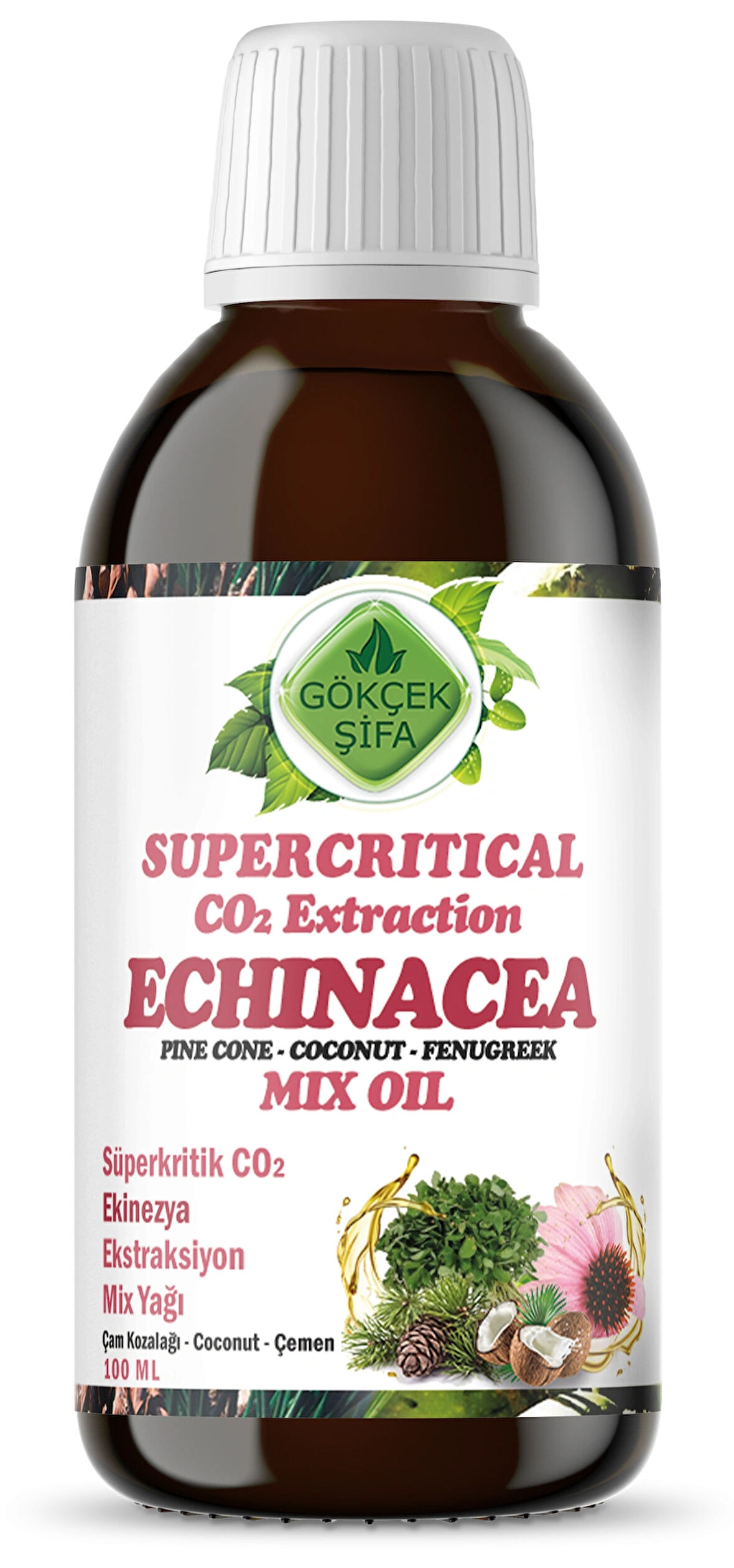 Ekinezya Süperkritik Mix Yağı 100 ml (ECHİNACEA SUPERCRİTİCAL MİX OİL)