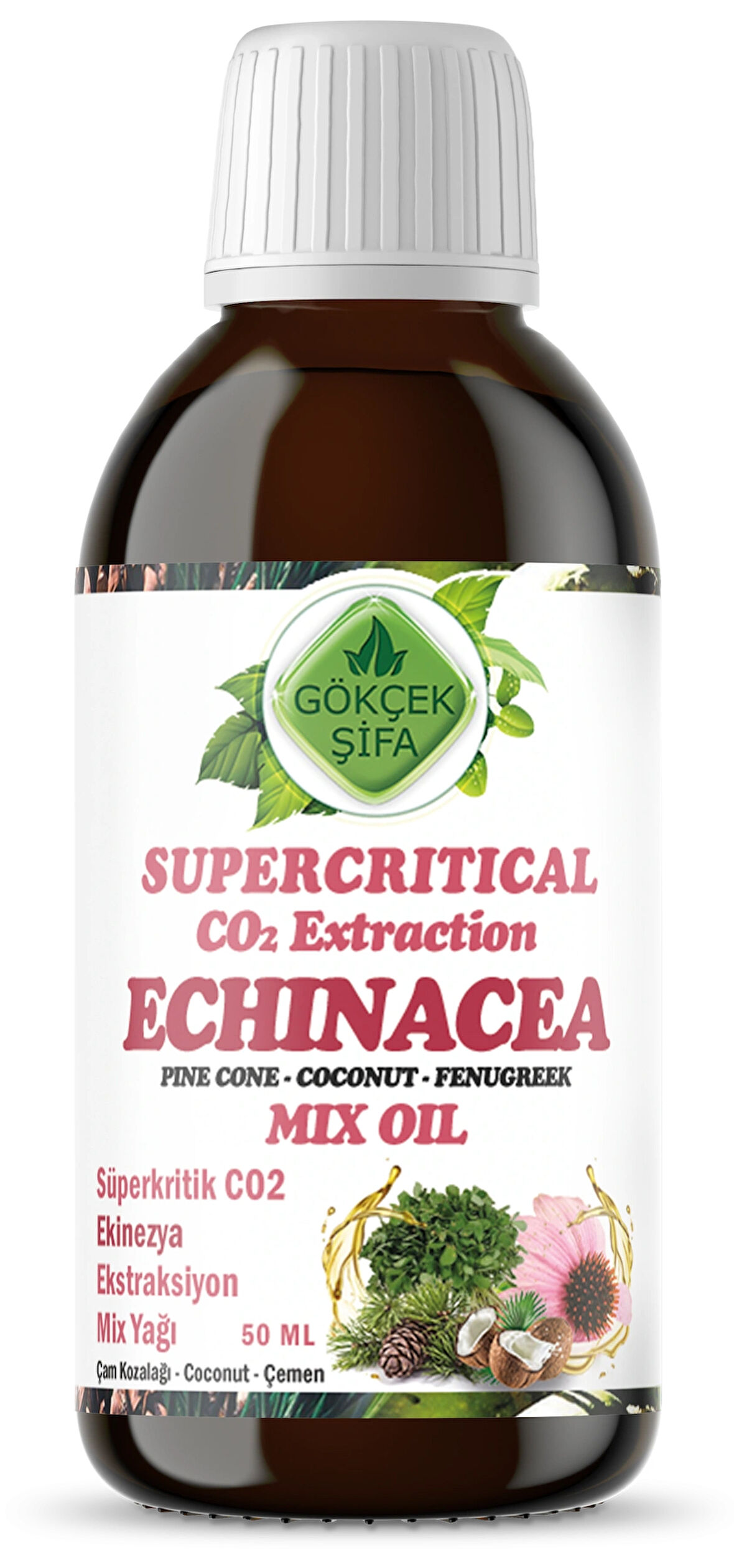 Ekinezya Süperkritik Mix Yağı 50 ml (ECHİNACEA SUPERCRİTİCAL MİX OİL)