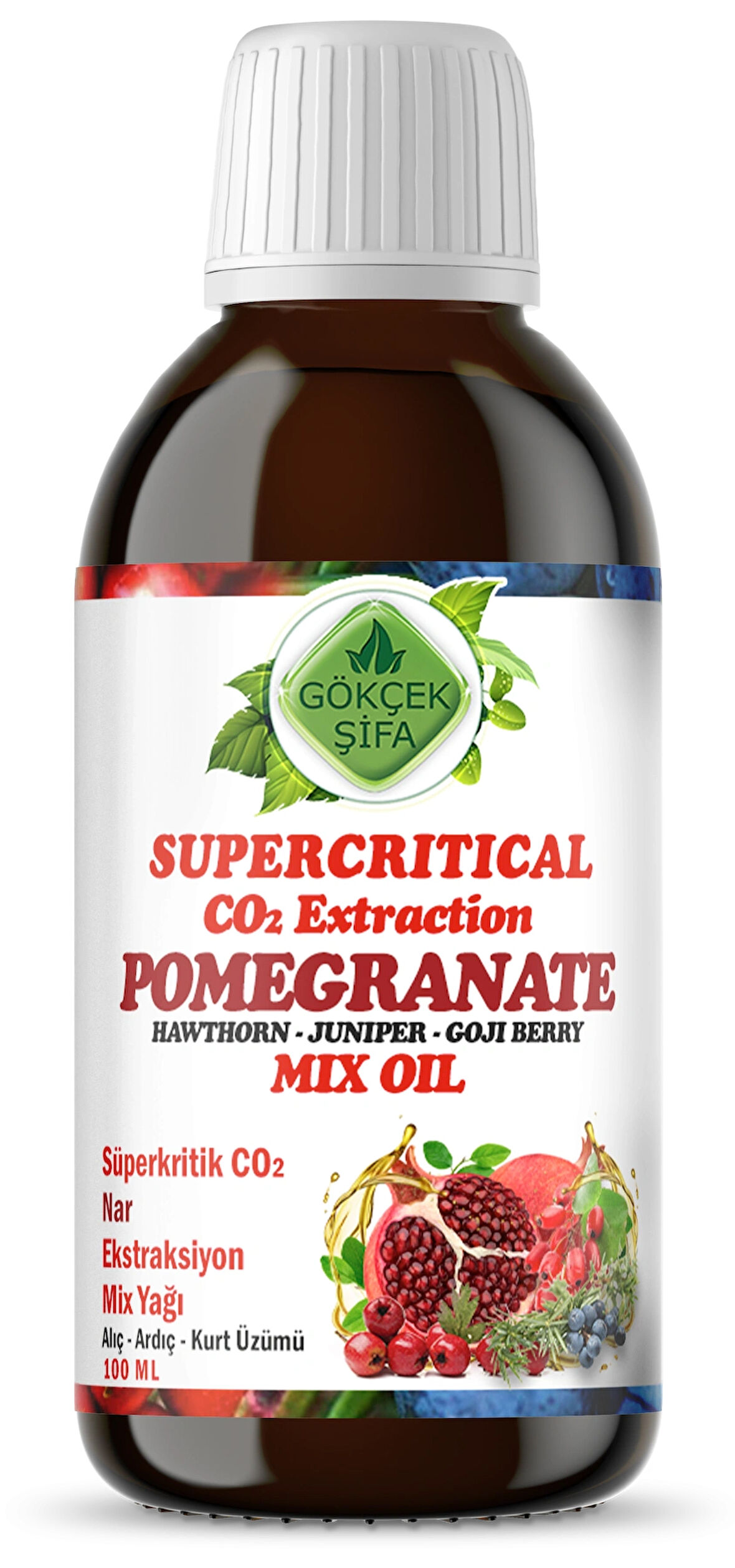 Nar Süperkritik Mix Yağı 100 ml (POMEGRANETE SUPERCRİTİCAL MİX OİL)