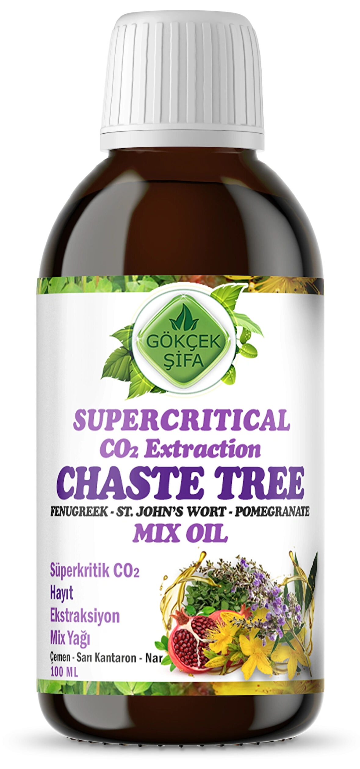 Hayıt Süperkritik Mix Yağı 100 ml (CHASTE TREE SUPERCRİTİCAL MİX OİL)