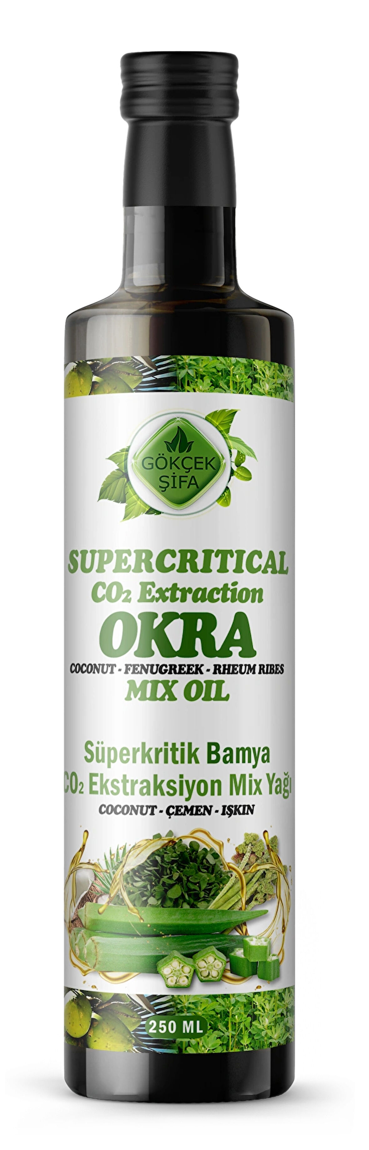 Bamya Süperkritik Mix Yağı 250 ml (OKRA SUPERCRİTİCAL MİX OİL)