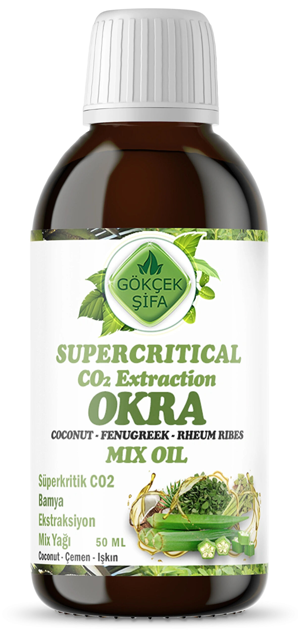 Bamya Süperkritik Mix Yağı 50 ml (OKRA SUPERCRİTİCAL MİX OİL)