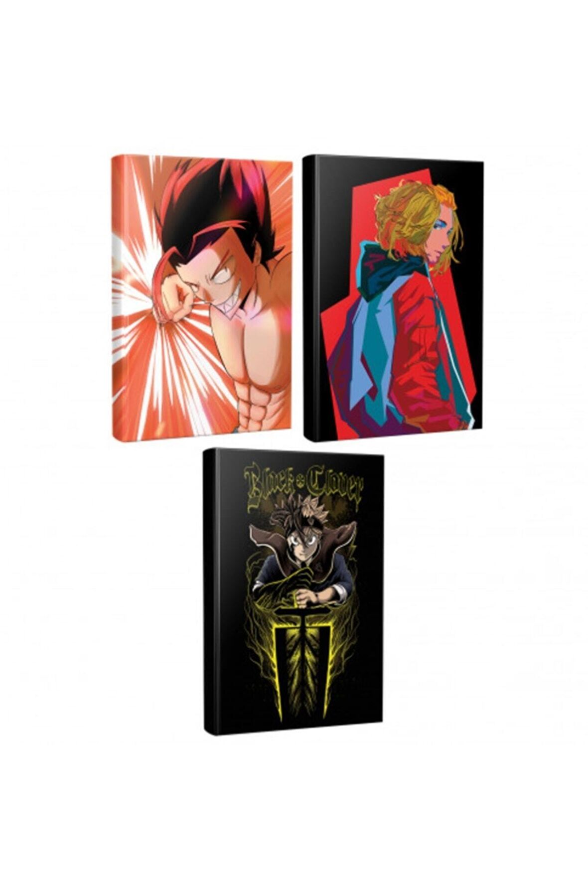 3 Defter Dark Clover - Tokyo Revengers - Püç
