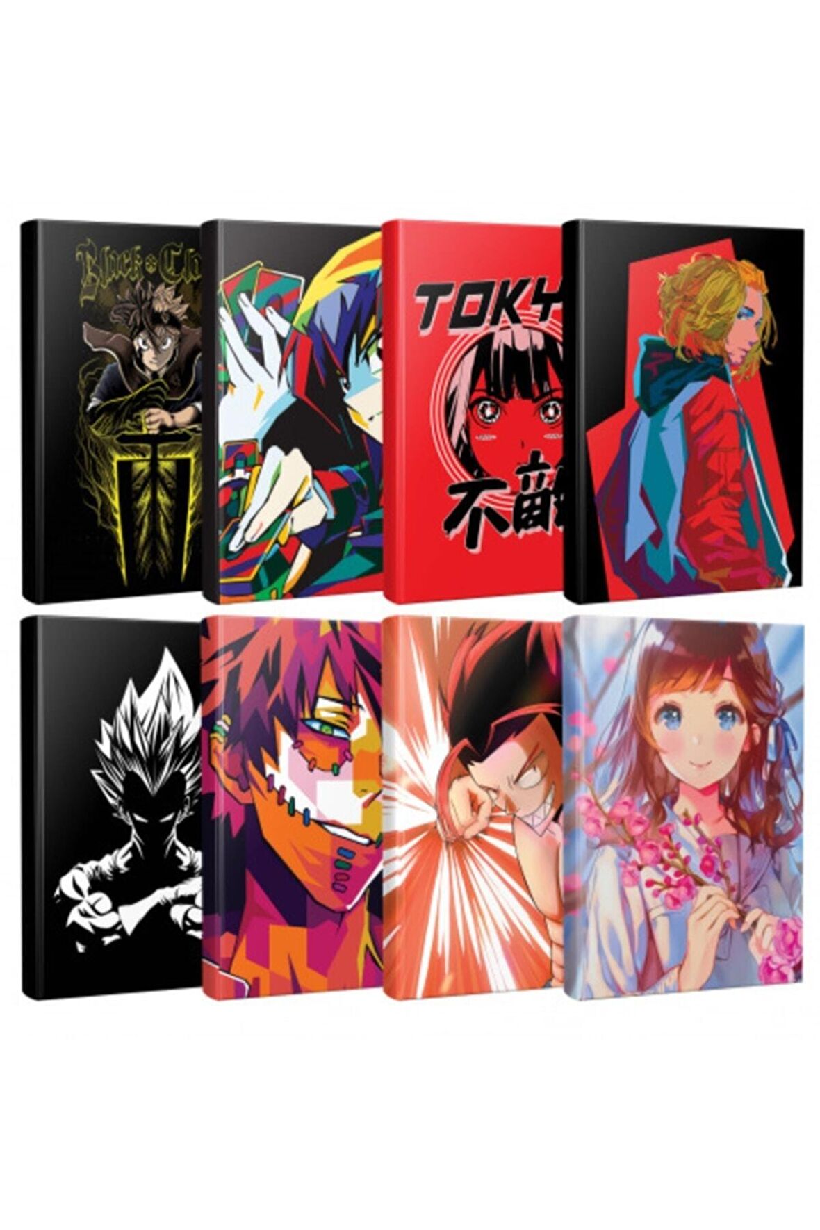 8 Defter Black Clover-Gambit-Fearless-Tokyo
Revengers-Goku-Surabaya-Punch-Cherry Blossom