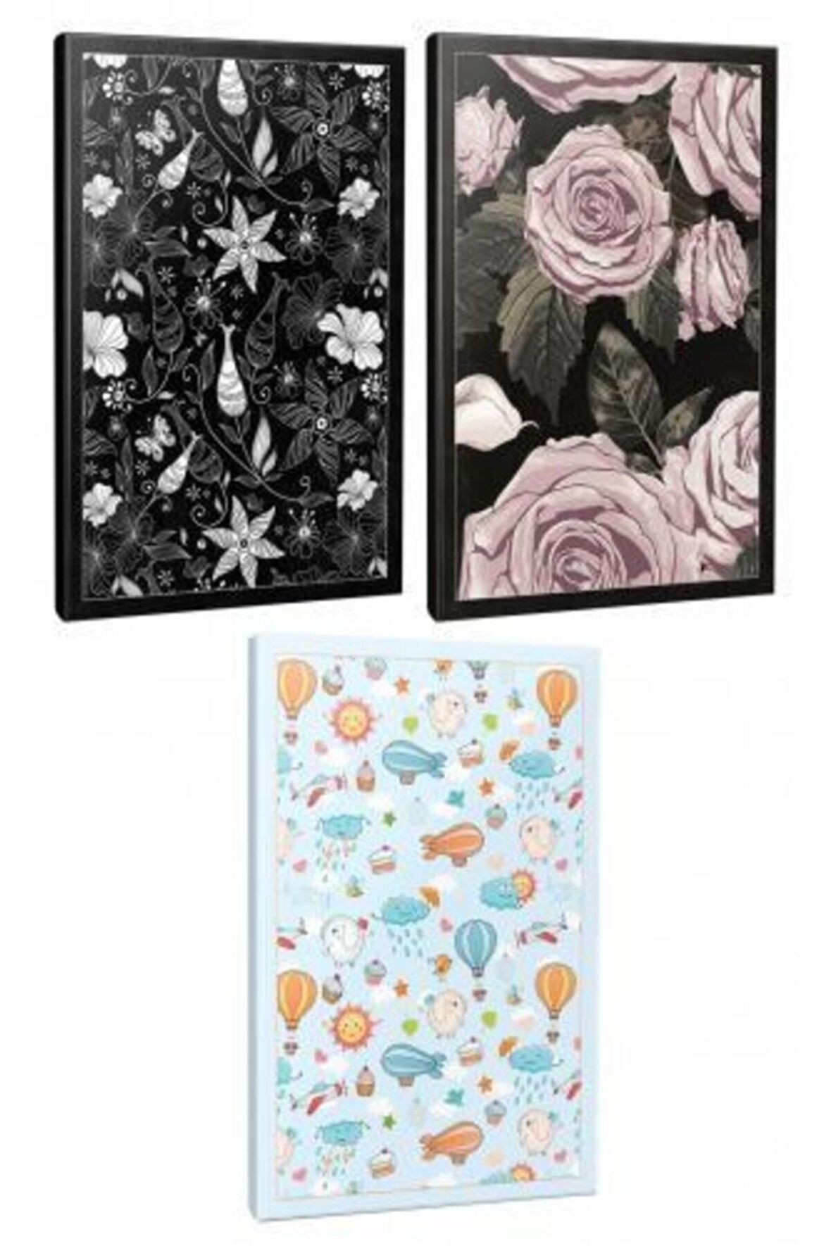 3lü Çizgili Defter Seti -kelebeğin
dünyası-kara Gül-go?kyüzü
