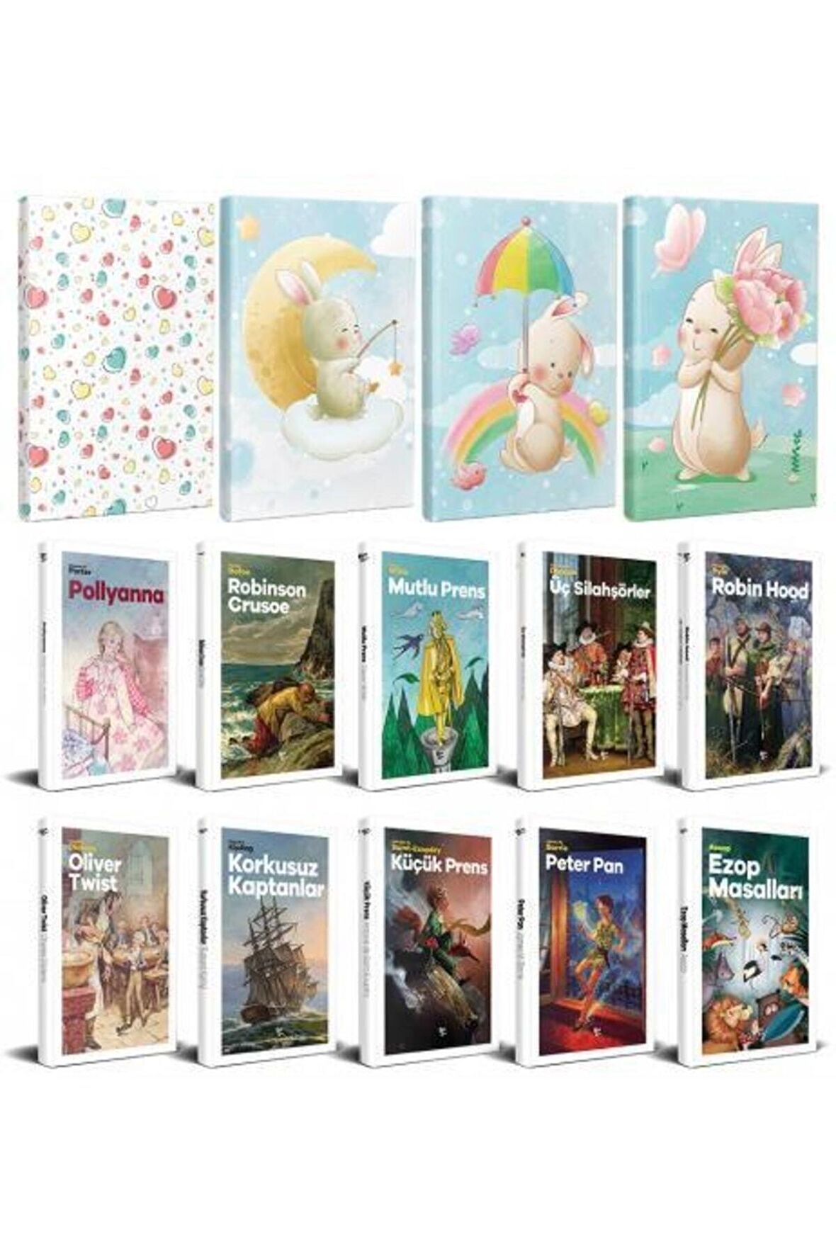 10 Du?Nya C?Ocuk Klasig?İ Ve 4 Çizgili Defter
-Set-2