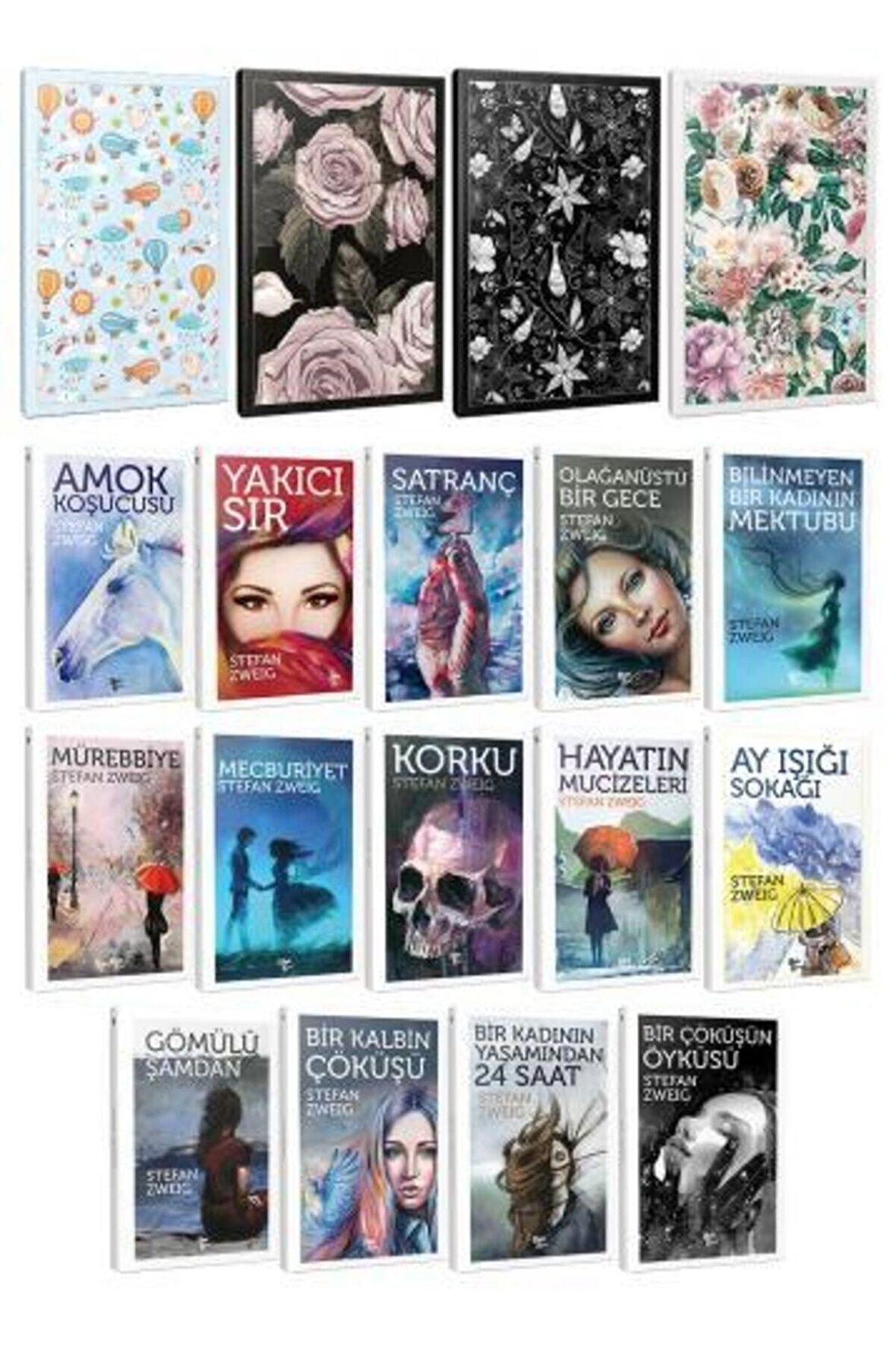 14 Stefan Zweig Ve 4 C?İc?Ekli C?İzgili Defter
-Set-1