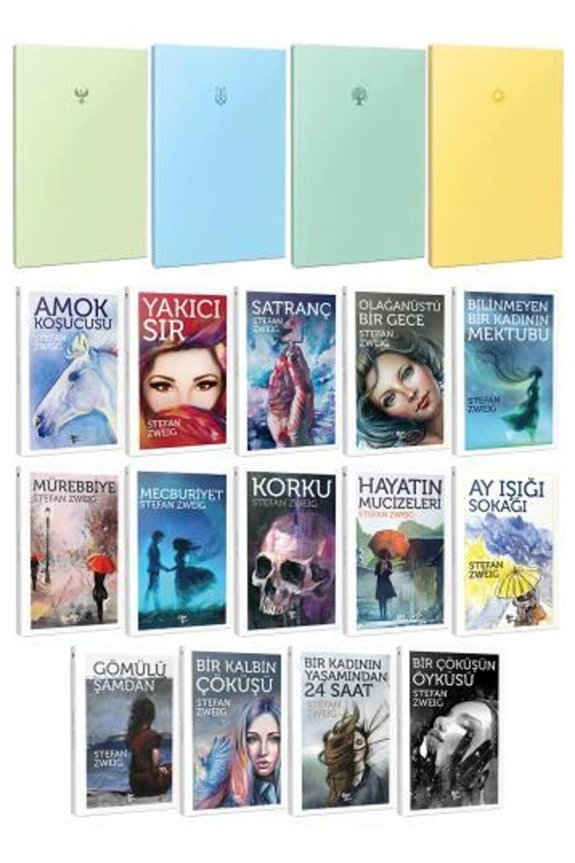 14 Stefan Zweig Ve 4 C?İzgisiz Defter -Set-1