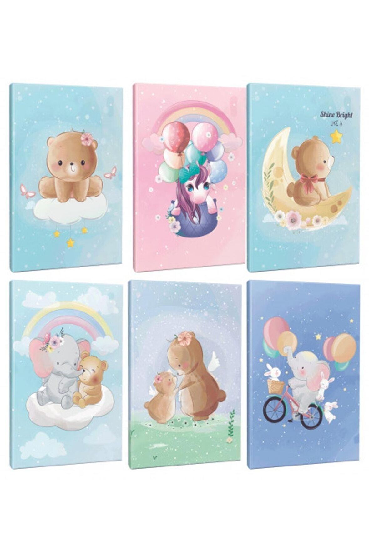 Rüyalar Alemi 6Lı 64 Sayfa Çizgili Defter Seti
-5