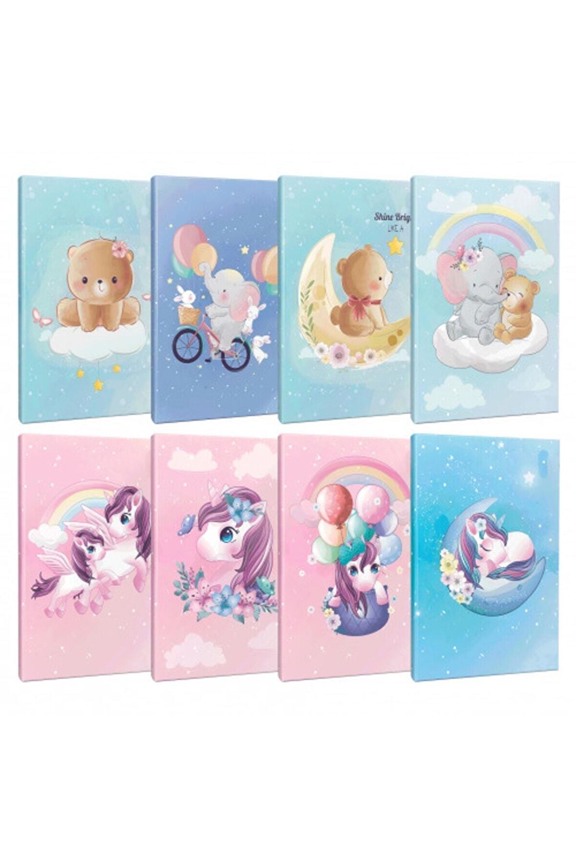 Rüyalar Alemi 8Li 64 Sayfa Çizgili Defter Seti
-1