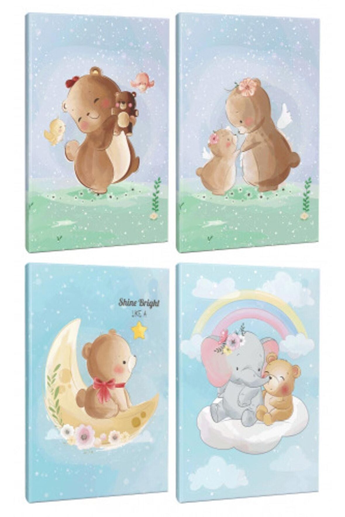 Sevimli Ayıcıklar 4Lü 64 Sayfa Çizgili Defter
Seti -2