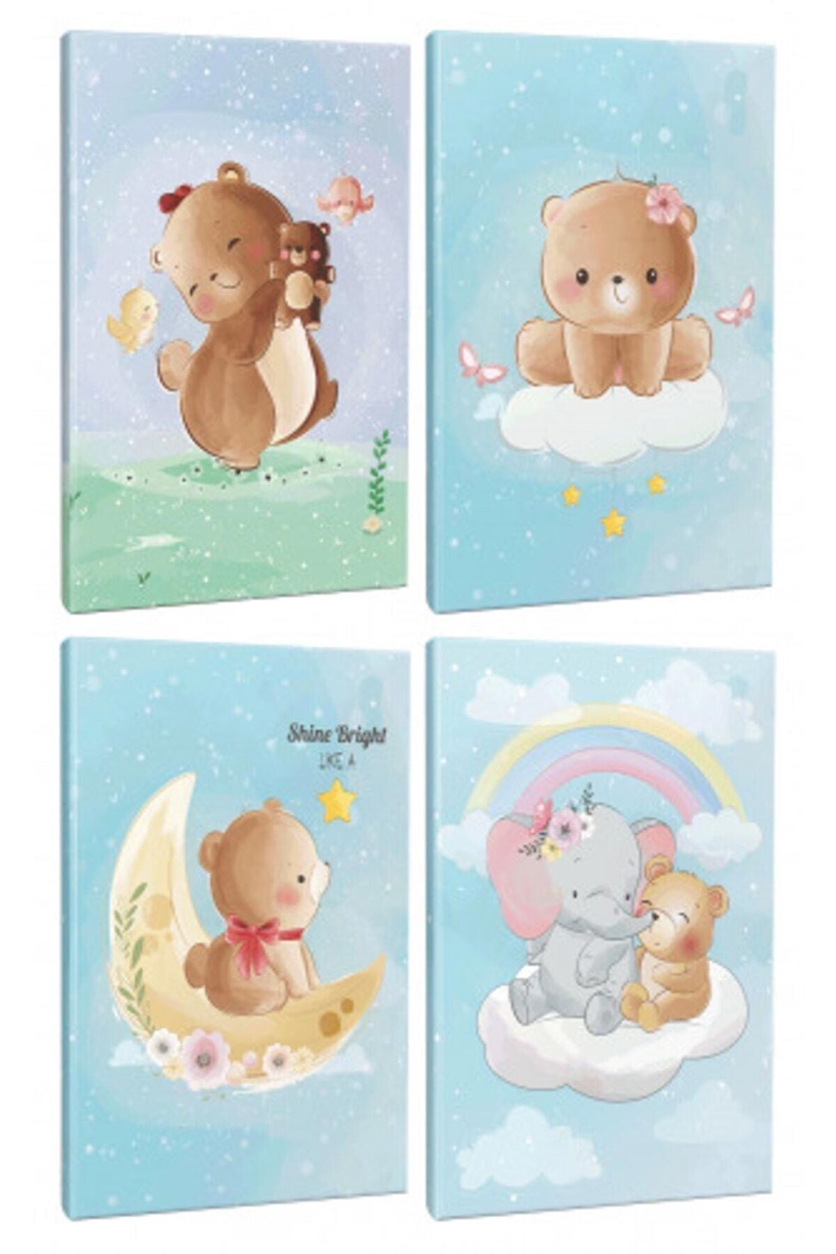 Sevimli Ayıcıklar 4Lü 64 Sayfa Çizgili Defter
Seti -3