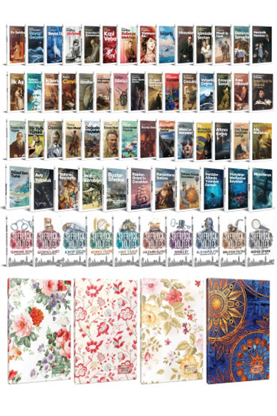 64 Dünya Klasiği Ve Çiçekli Planlama Defteri
seti -1
