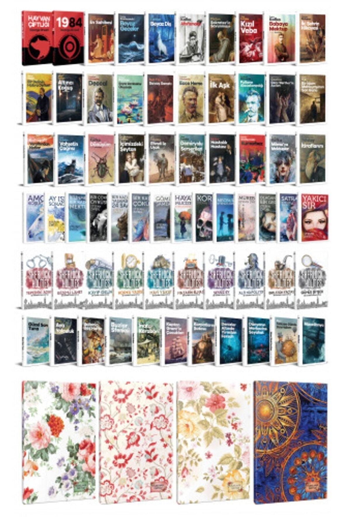 65 Dünya Klasiği Ve Çiçekli Planlama Defteri
Seti -1