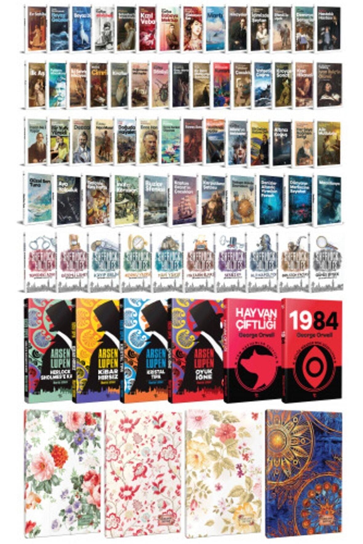 70 Dünya Klasiği Ve Çiçekli Planlama Defteri
Seti -1