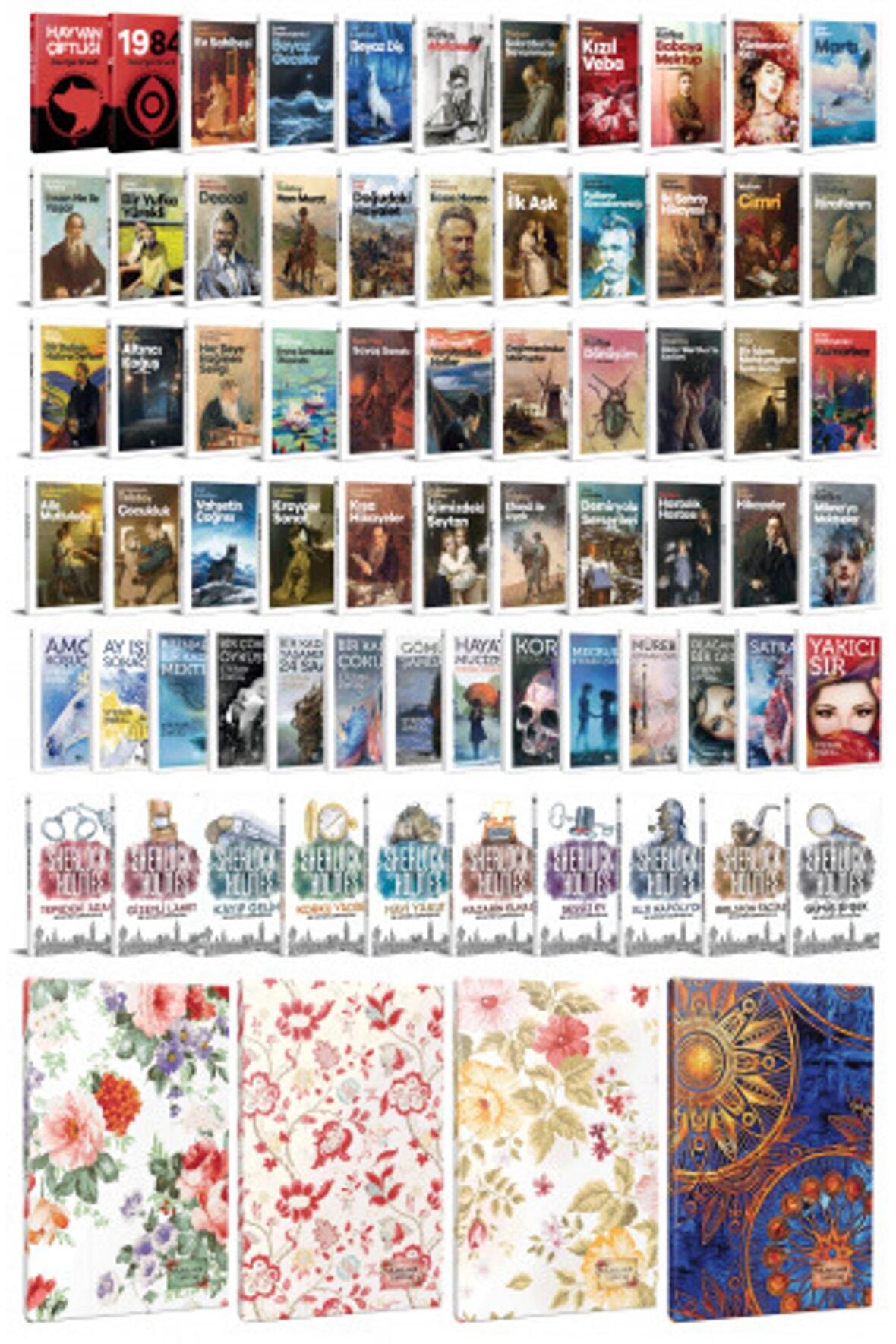 78 Dünya Klasiği Ve Çiçekli Planlama Defteri
seti -1