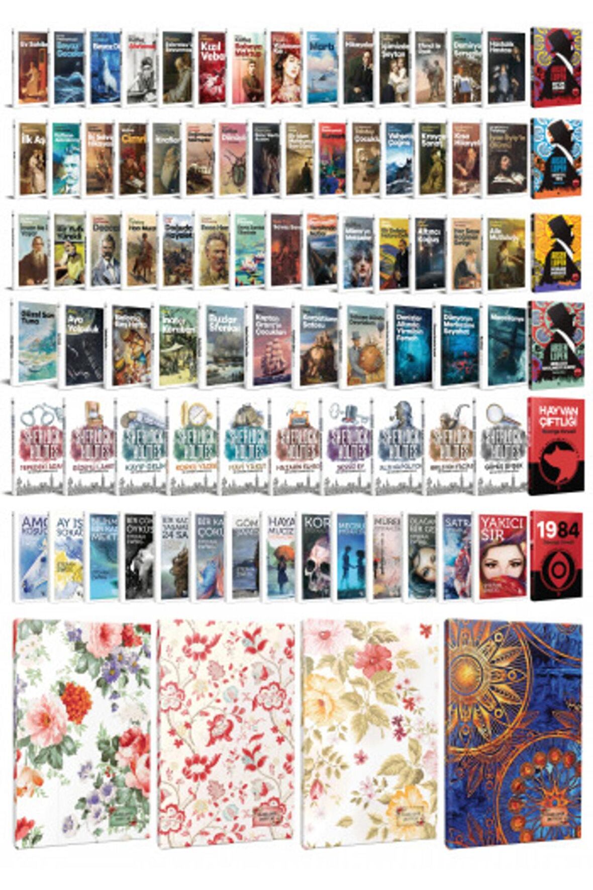 84 Dünya Klasiği Ve Çiçekli Planlama Defteri
Seti -1