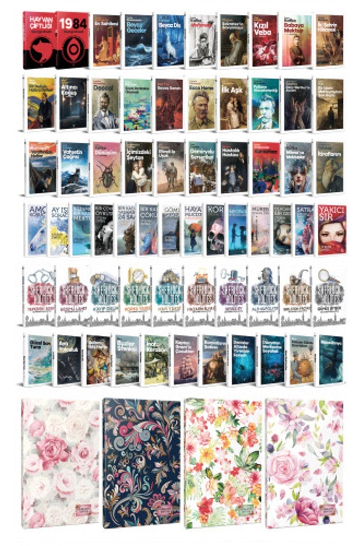 65 Dünya Klasiği Ve Çiçekli Planlama Defteri
Seti -2