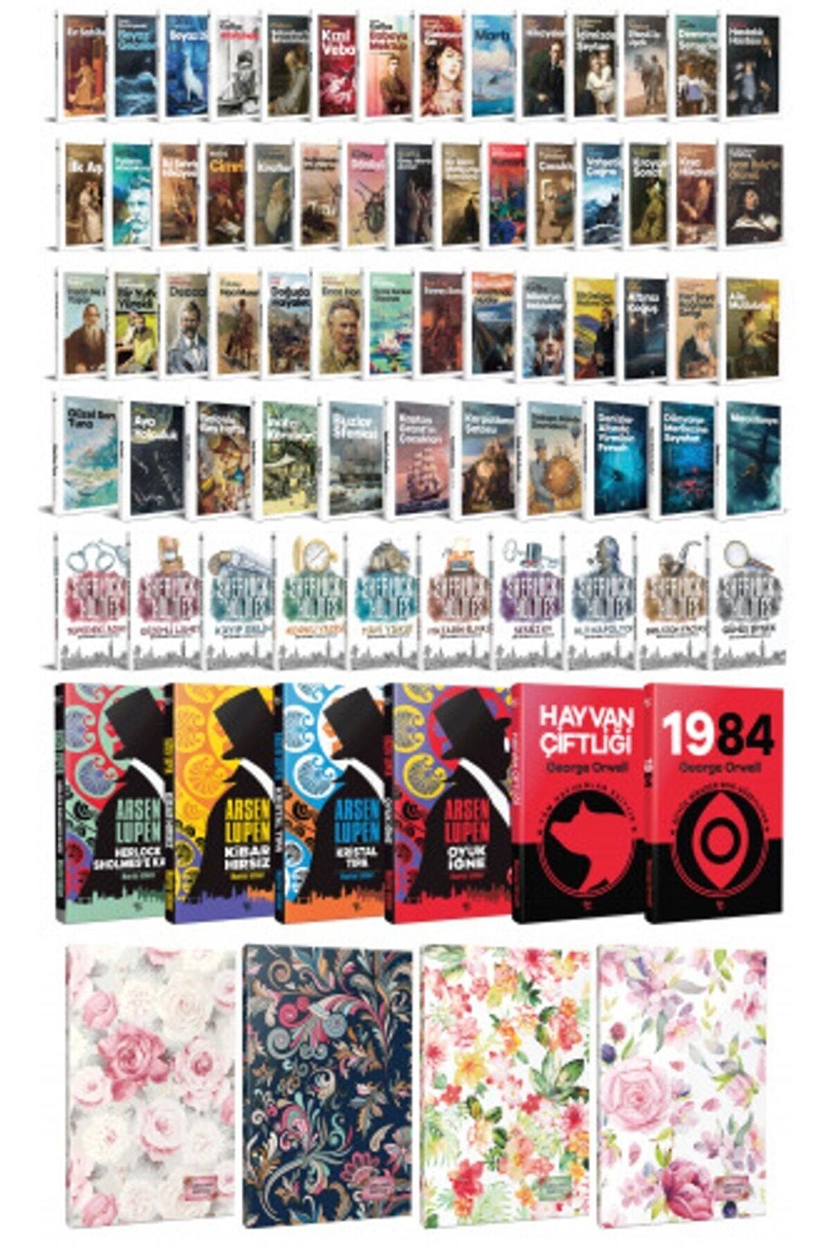 70 Dünya Klasiği Ve Çiçekli Planlama Defteri
Seti -2