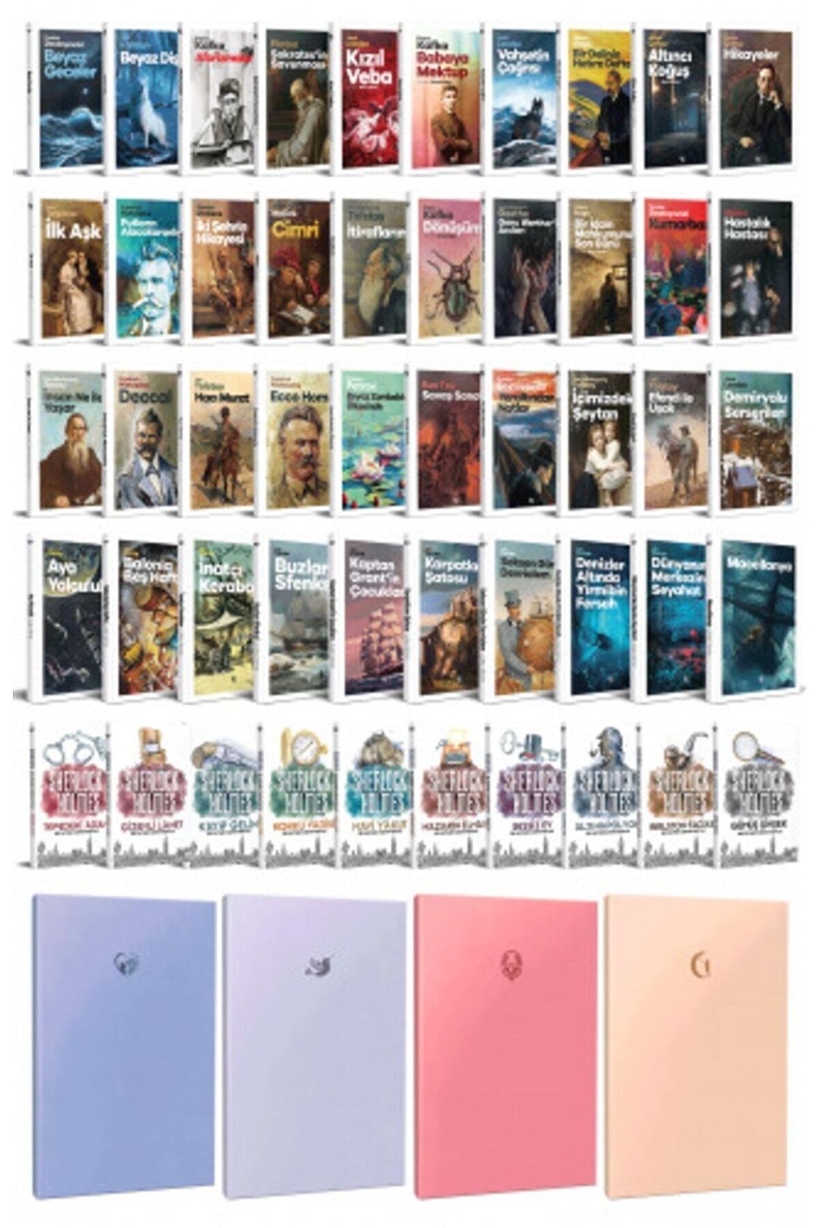 50 Dünya Klasiği Ve Pastel Çizgisiz Defter Seti
-1