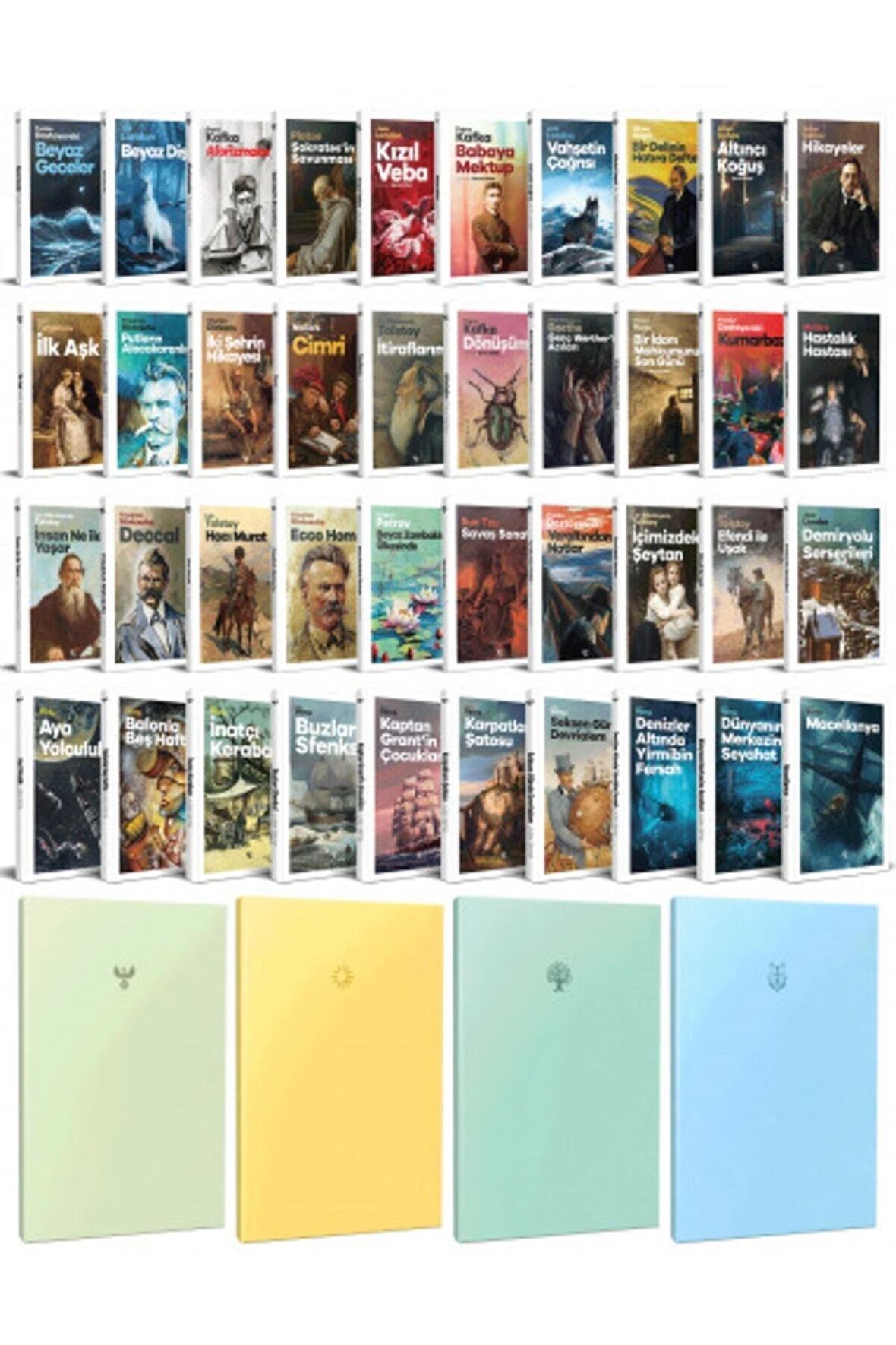 30 Dünya Klasiği Ve Pastel Çizgisiz Defter Seti
-2