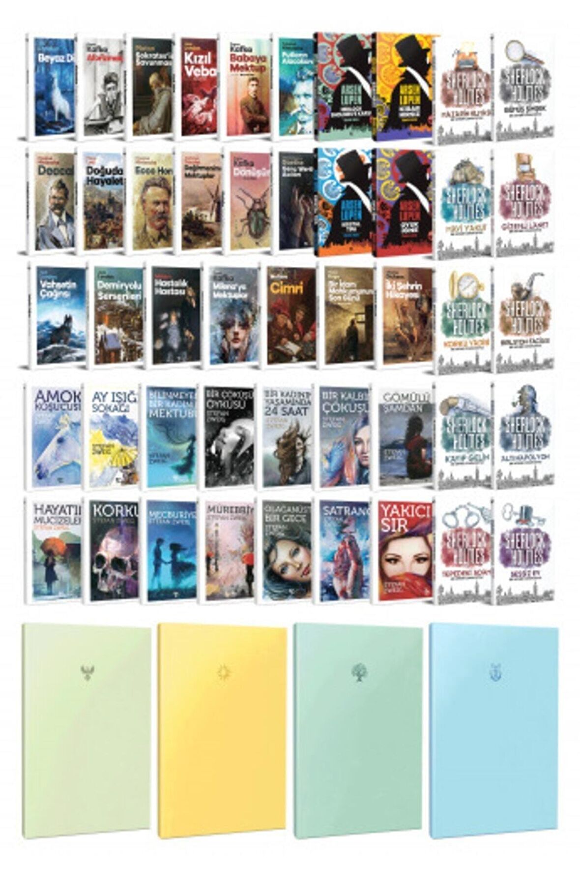 47 Dünya Klasiği Ve Pastel Çizgisiz Defter Seti
-2