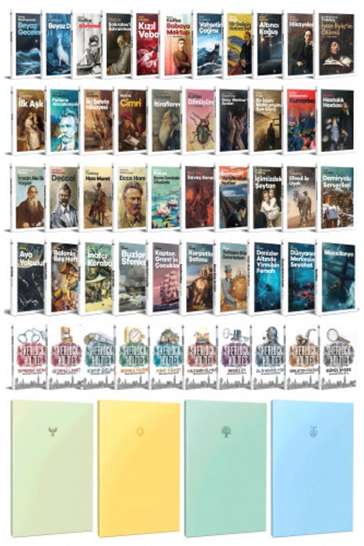 51 Dünya Klasiği Ve Pastel Çizgisiz Defter Seti
-2