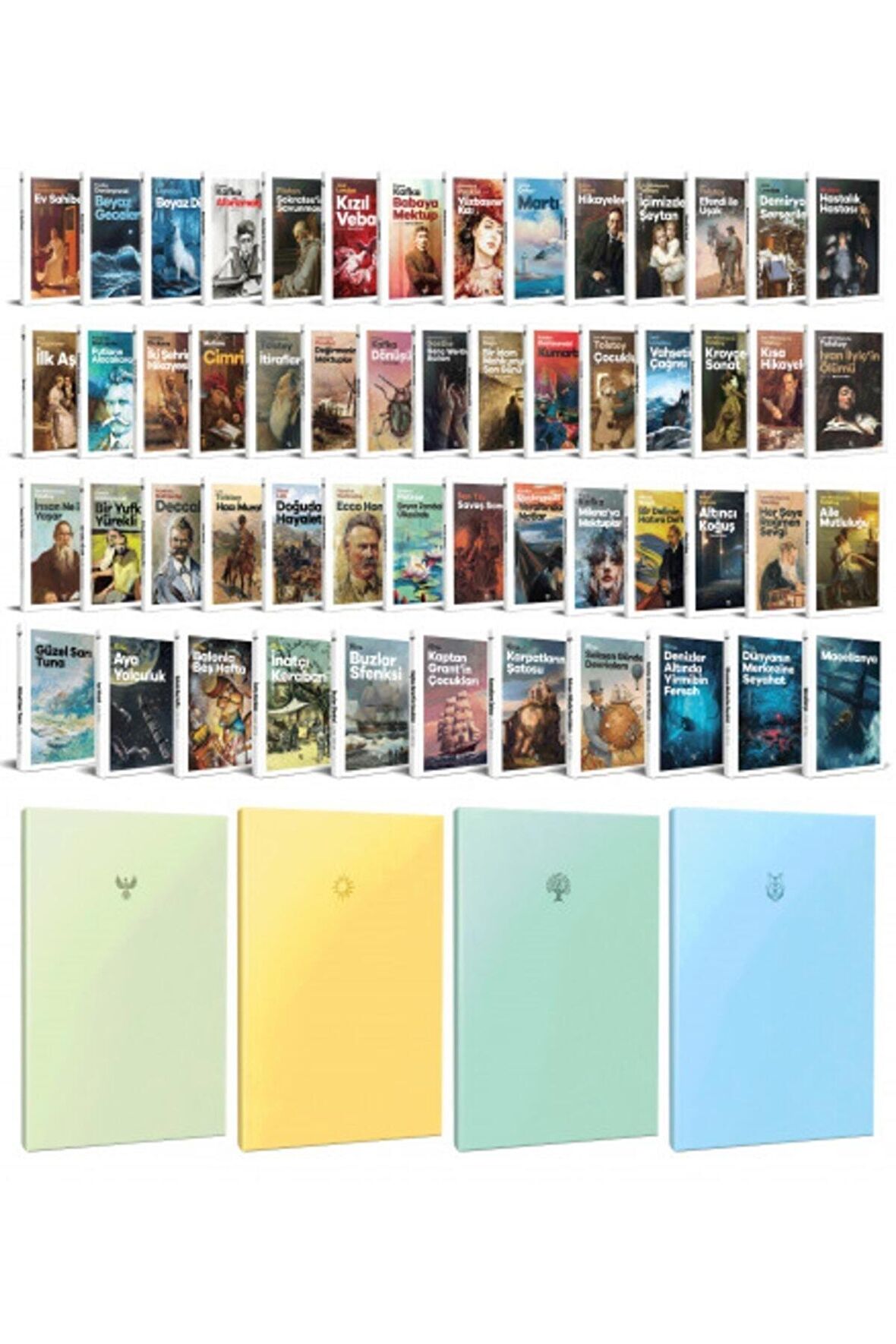 54 Dünya Klasiği Ve Pastel Çizgisiz Defter Seti
-2