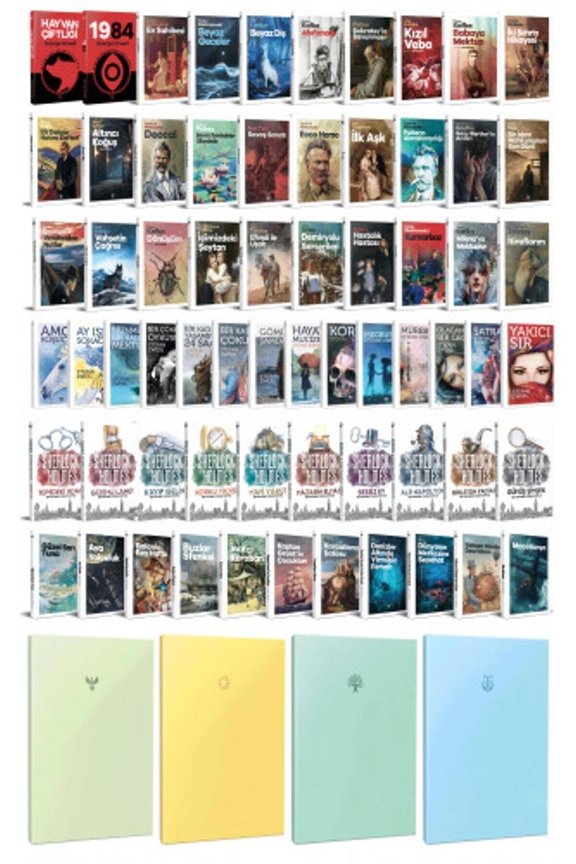 75 Dünya Klasiği Ve Pastel Çizgisiz Defter Seti
-2