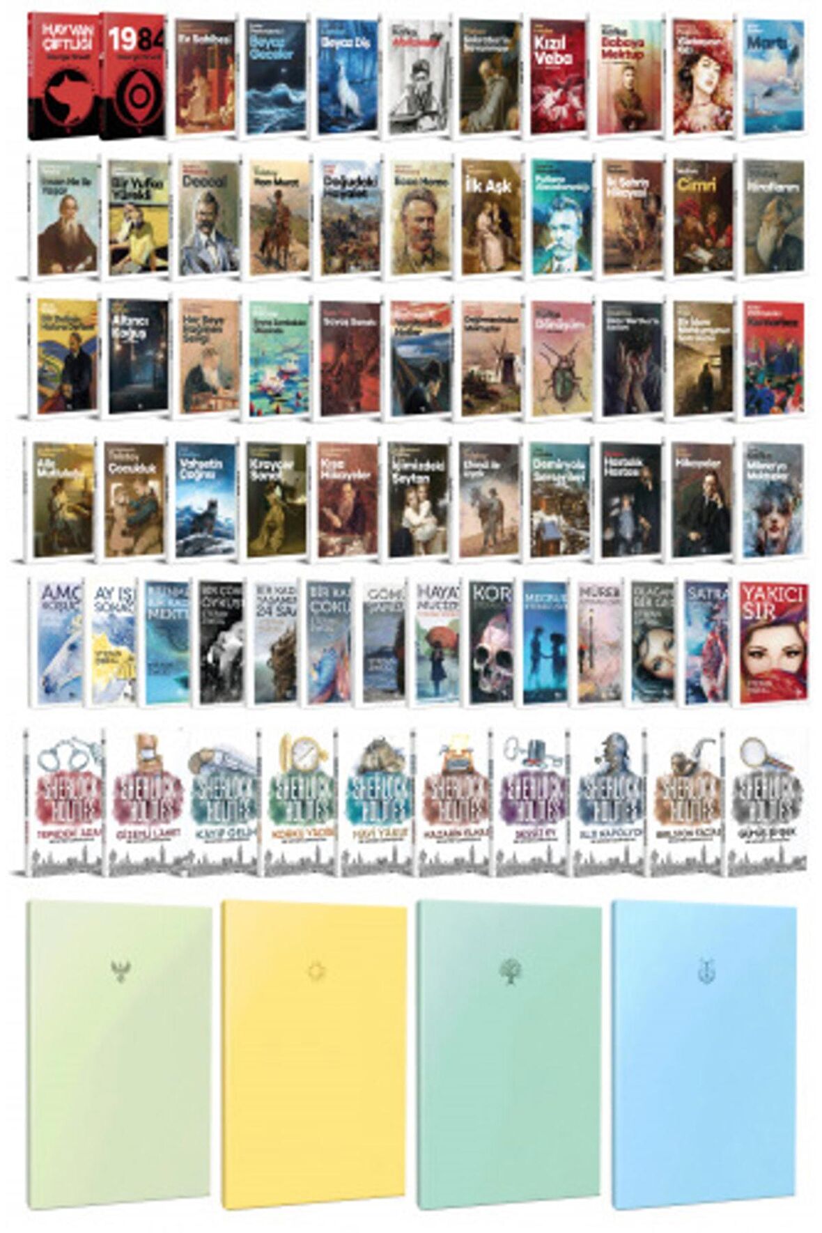 78 Dünya Klasiği Ve Pastel Çizgisiz Defter Seti
-2