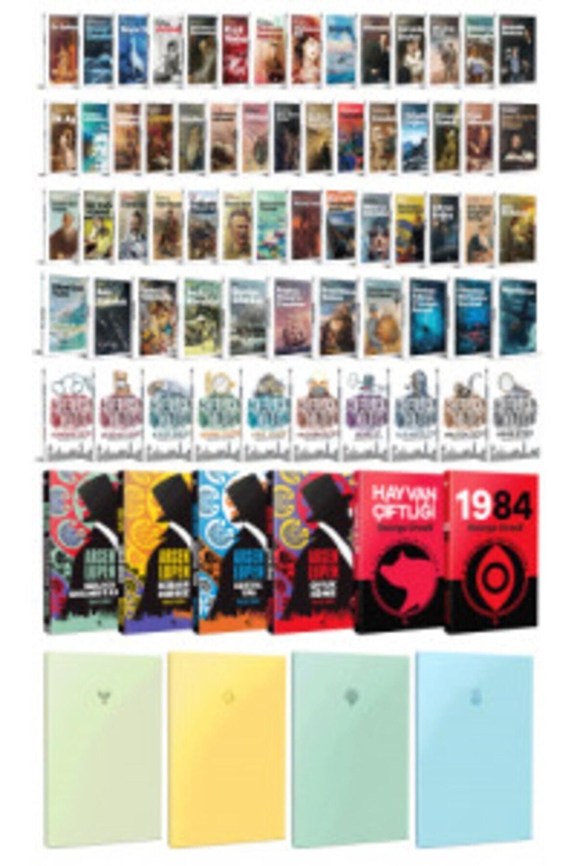 80 Dünya Klasiği Ve Pastel Çizgisiz Defter Seti
-2