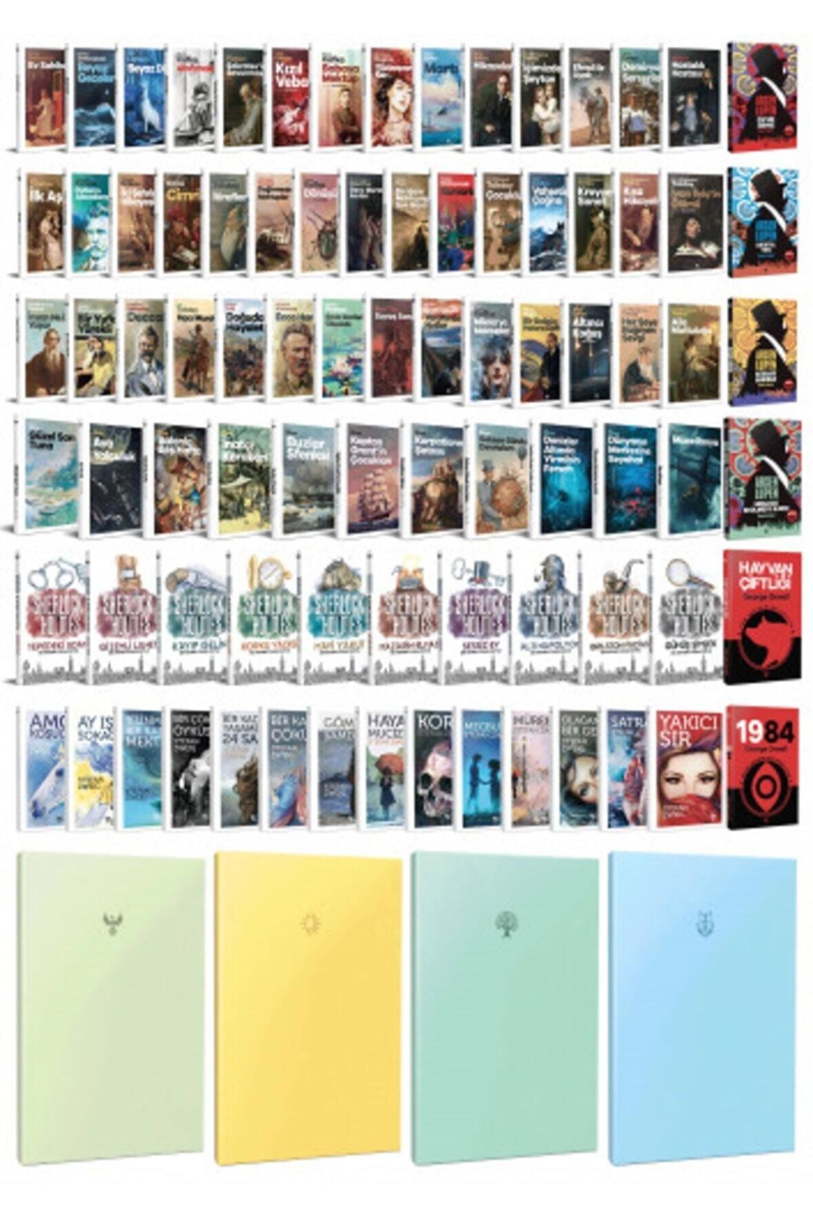 84 Dünya Klasiği Ve Pastel Çizgisiz Defter Seti
-2