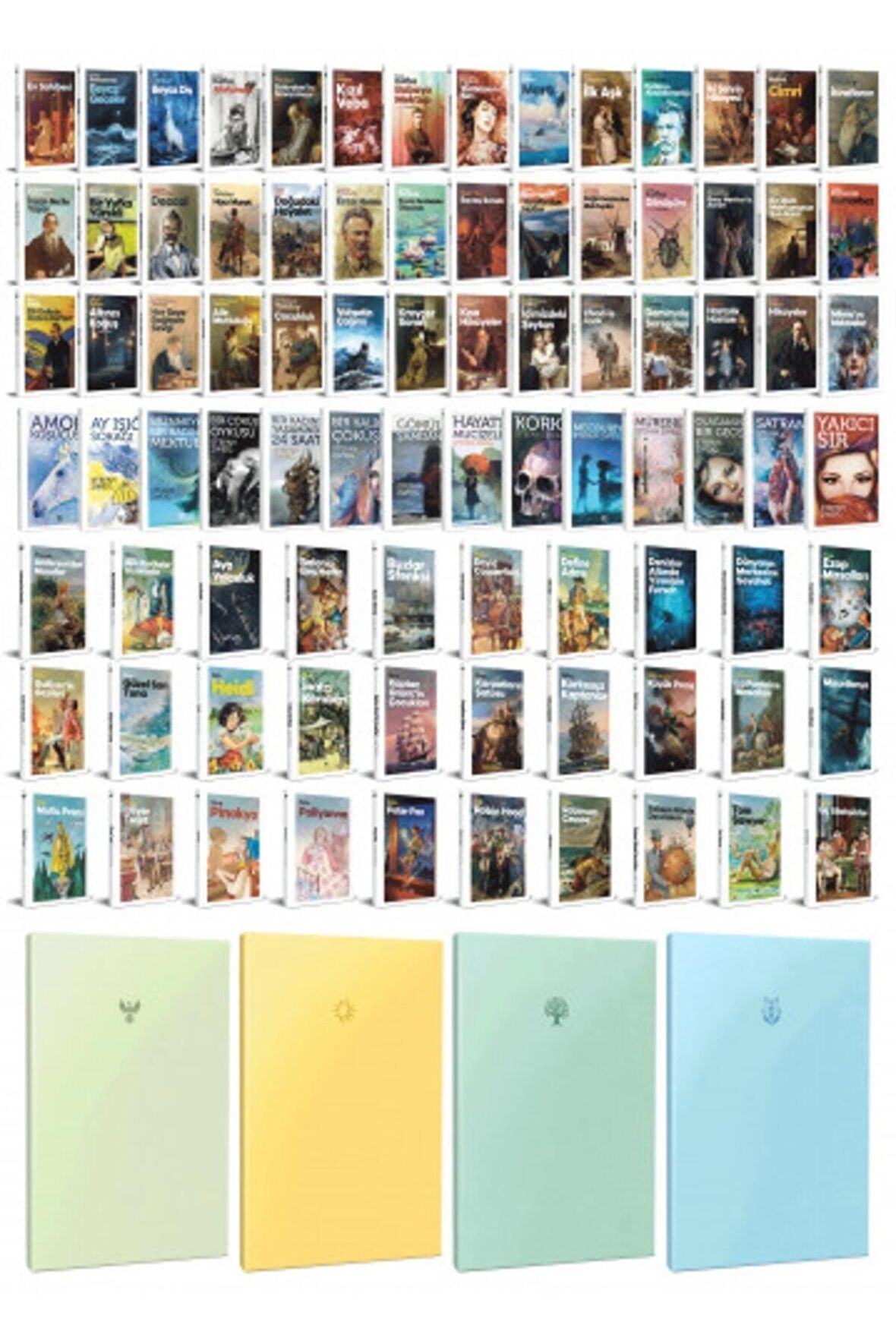 86 Dünya Klasiği Ve Pastel Çizgisiz Defter Seti
-2