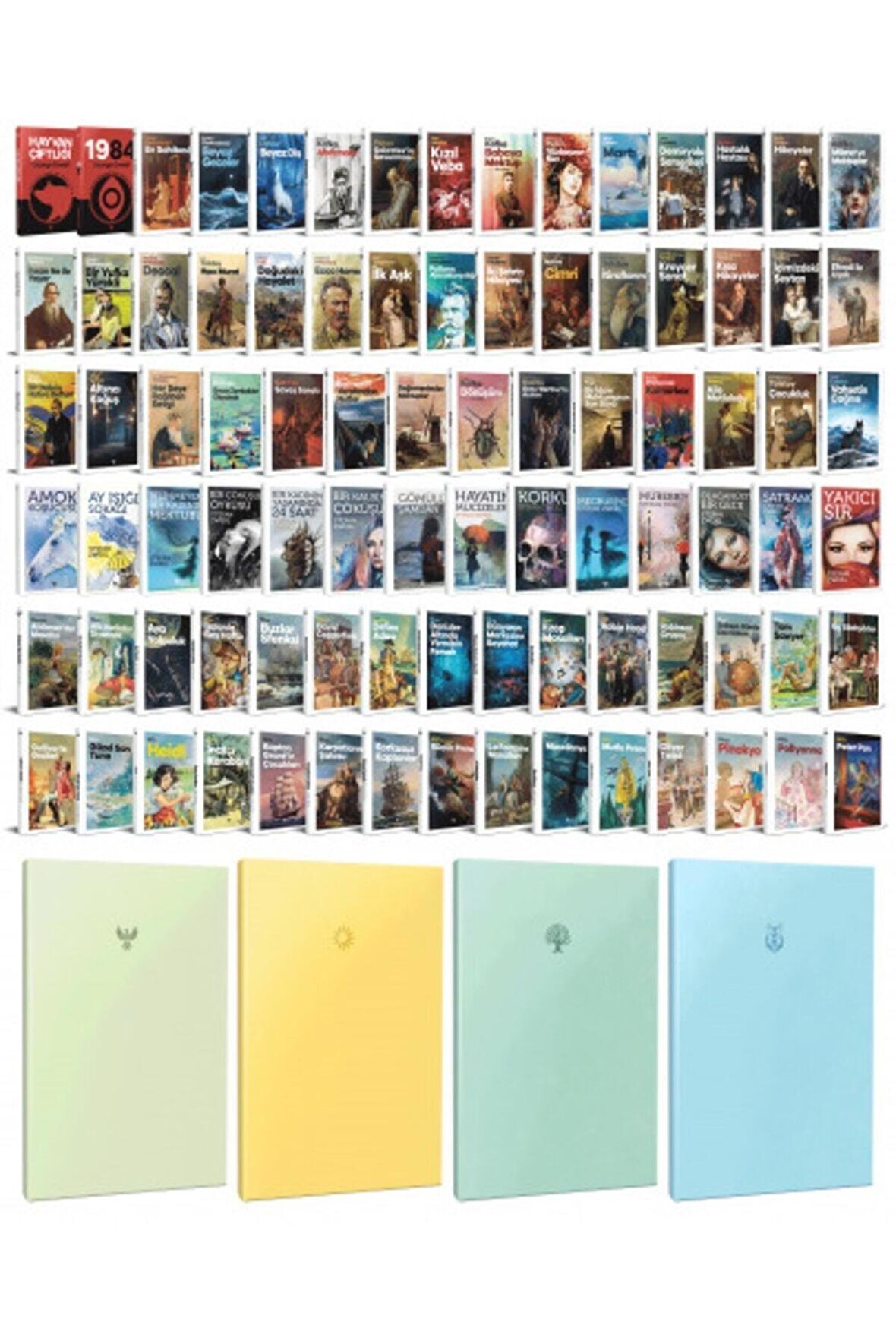 88 Dünya Klasiği Ve Pastel Çizgisiz Defter Seti
-2