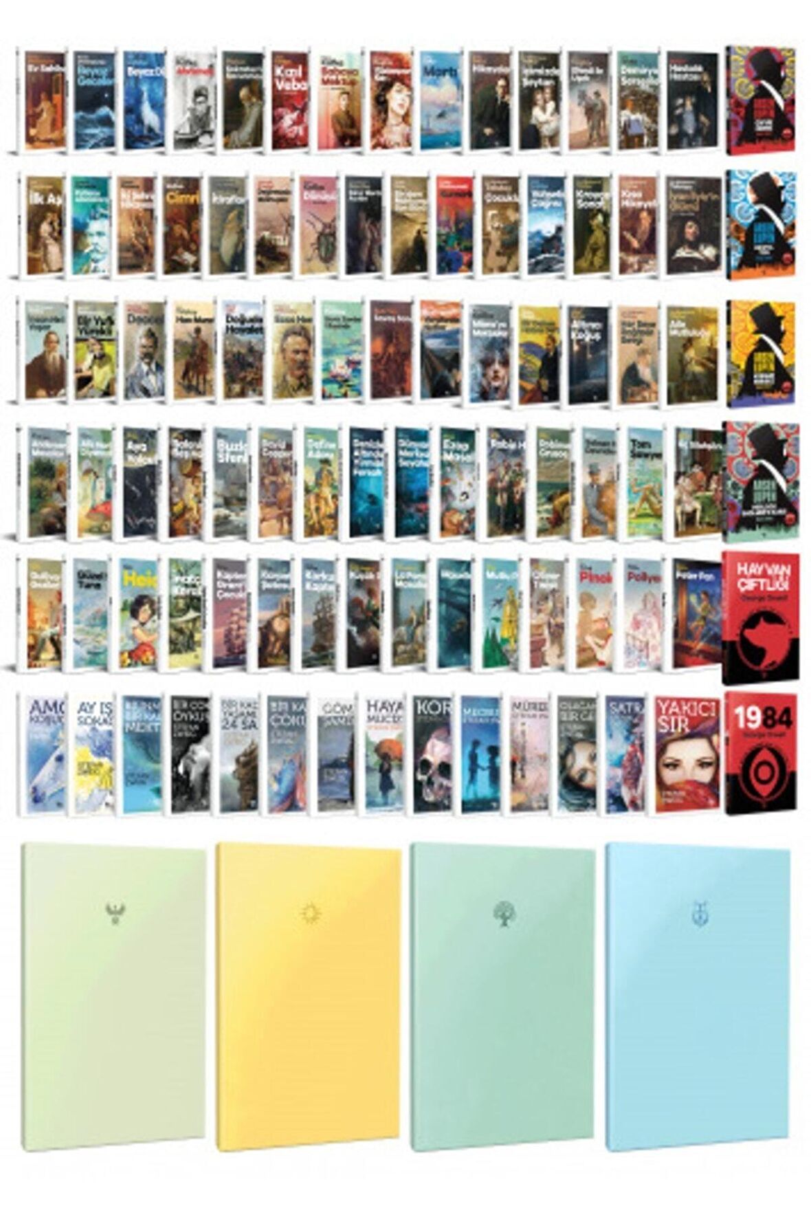 93 Dünya Klasiği Ve Pastel Çizgisiz Defter Seti
-2