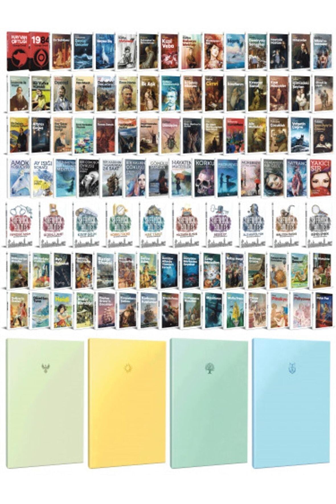 99 Dünya Klasiği Ve Pastel Çizgisiz Defter Seti
-2