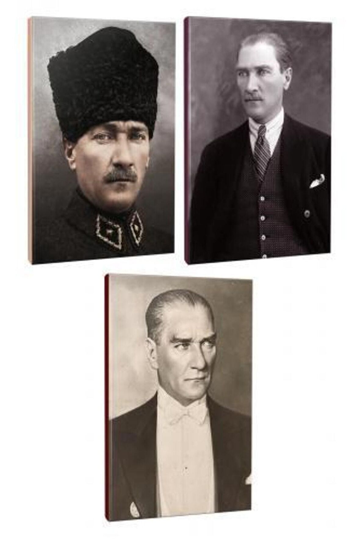 3Lü Atatürk- Çizgili Defter Seti 64 Sayfa
13,5X19,5Cm -8