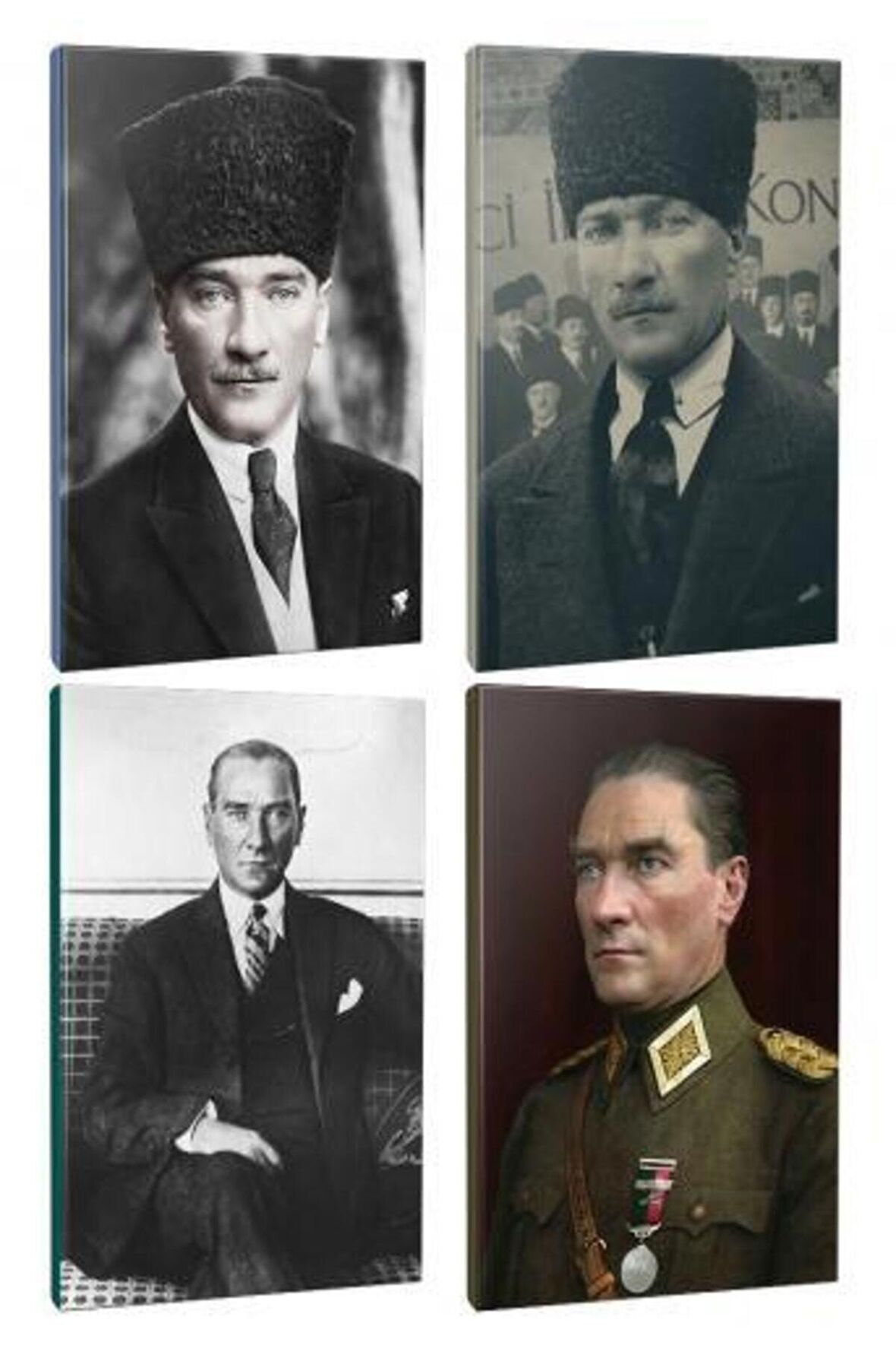 4Lü Atatürk- Çizgili Defter Seti 64 Sayfa
13,5X19,5Cm -1