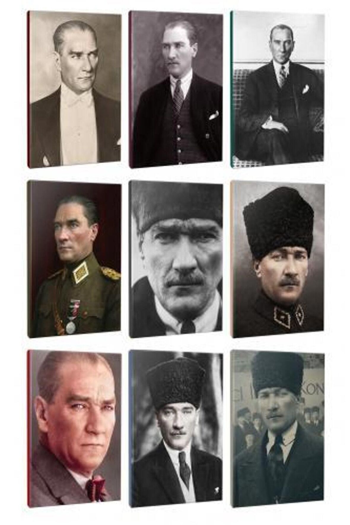9Lu Atatürk- Çizgili Defter Seti 64 Sayfa
13,5X19,5Cm -3