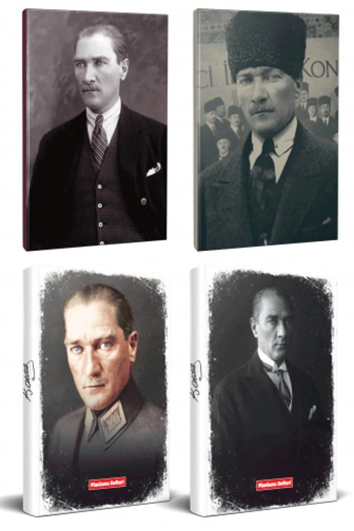 4Lü Atatürk 64 Sayfa 13,5X19,5Cm Defter Ve 176
Sayfa Planlama Defteri Seti -12
